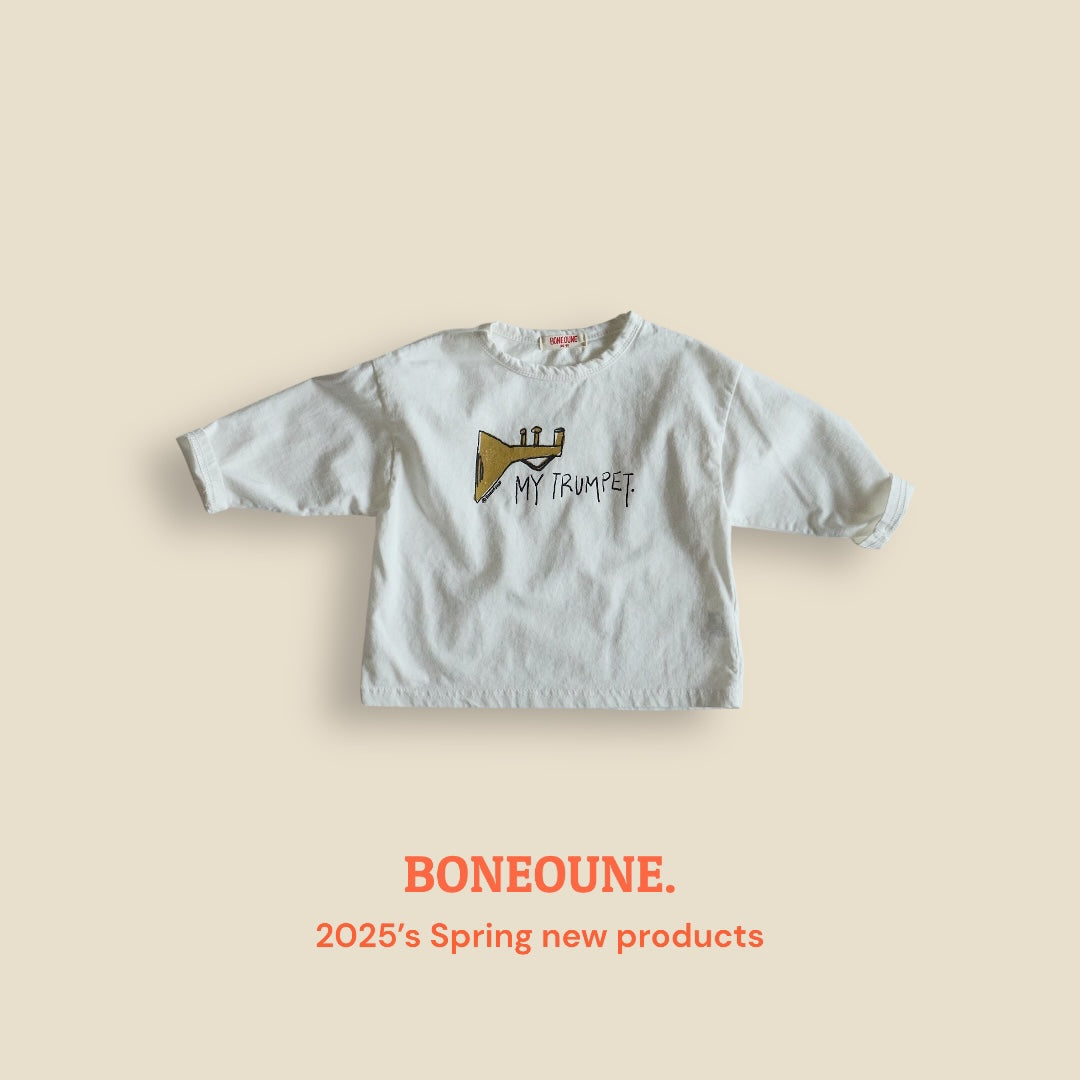 [BONEOUNE] Trumpet T-shirt_2colors