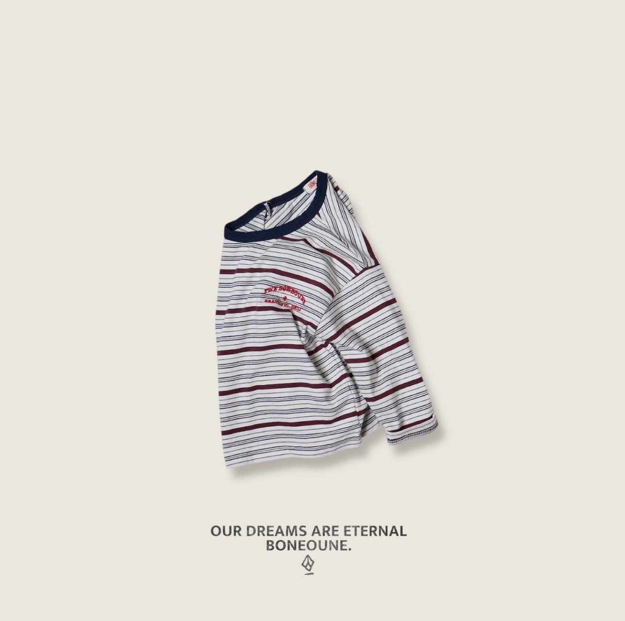 [BONEOUNE] British Stripe T-shirt_3colors