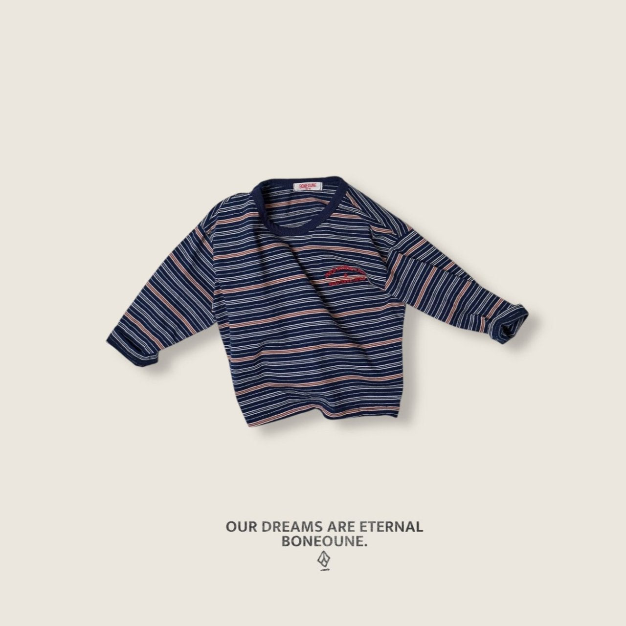 [BONEOUNE] British Stripe T-shirt_3colors