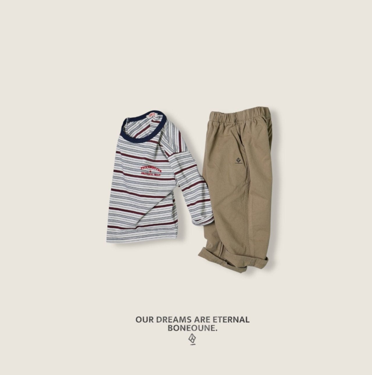 [BONEOUNE] British Stripe T-shirt_3colors