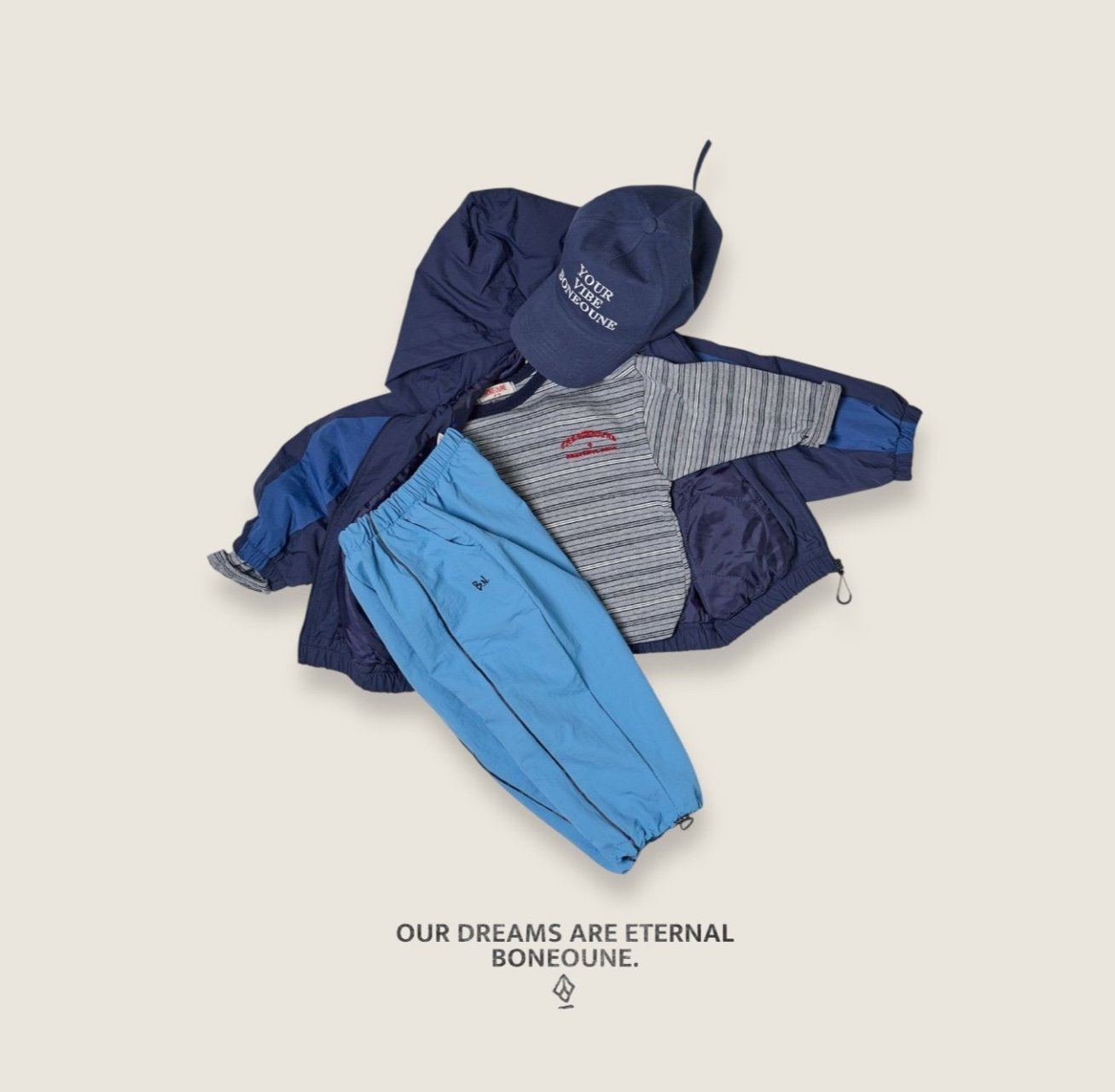 [BONEOUNE] British Stripe T-shirt_3colors
