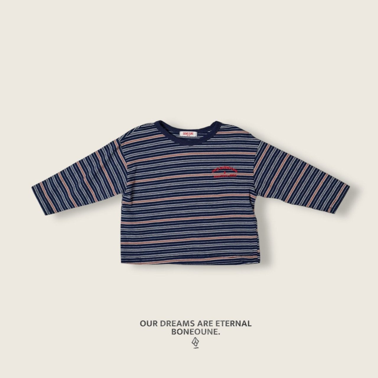 [BONEOUNE] British Stripe T-shirt_3colors