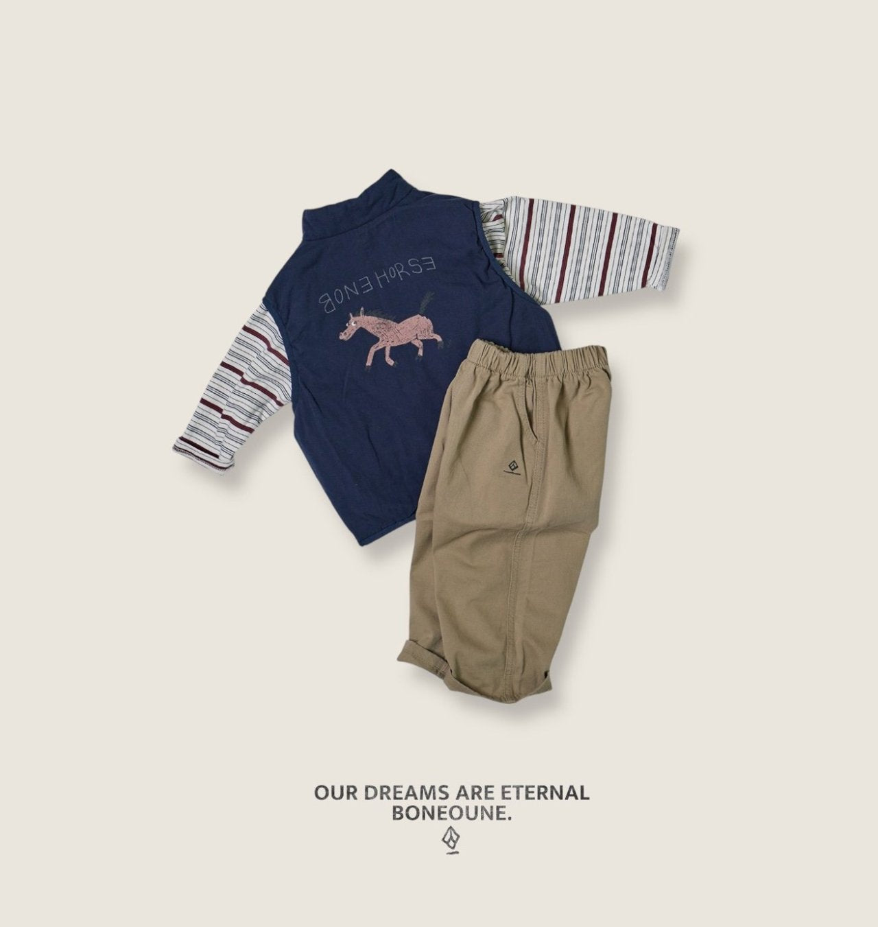 [BONEOUNE] British Stripe T-shirt_3colors