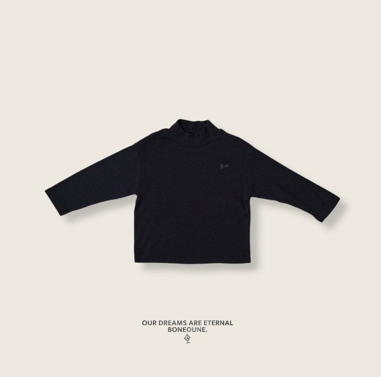 [BONEOUNE] Mild Ribbed Turtleneck_3colors