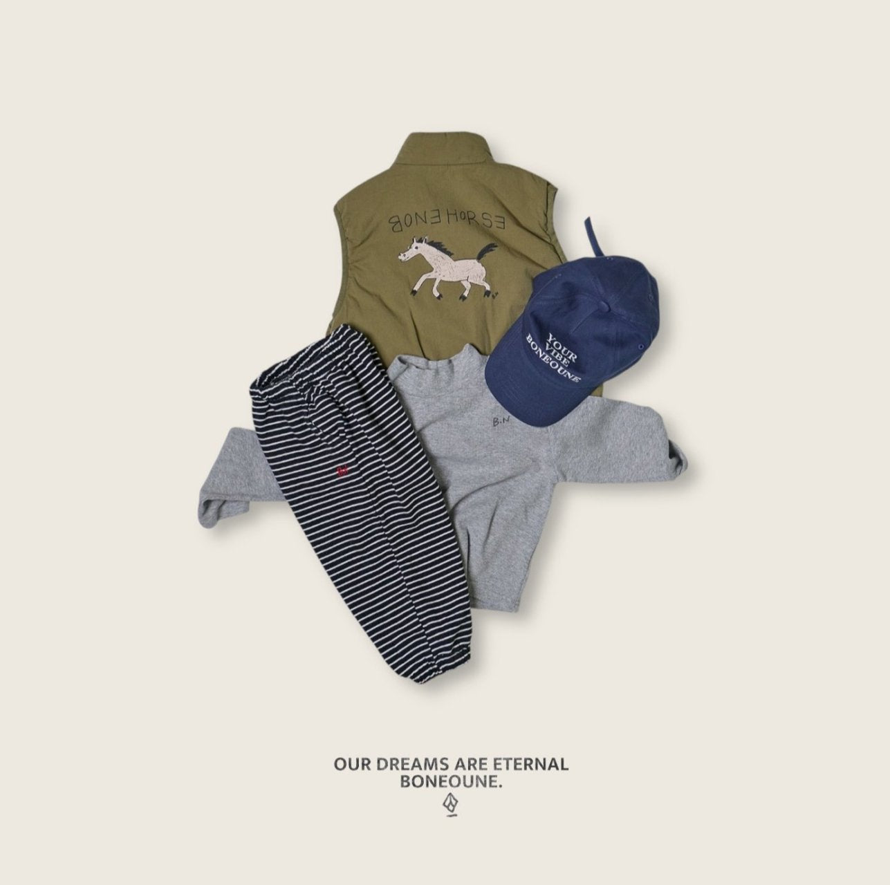 [BONEOUNE] Mild Ribbed Turtleneck_3colors
