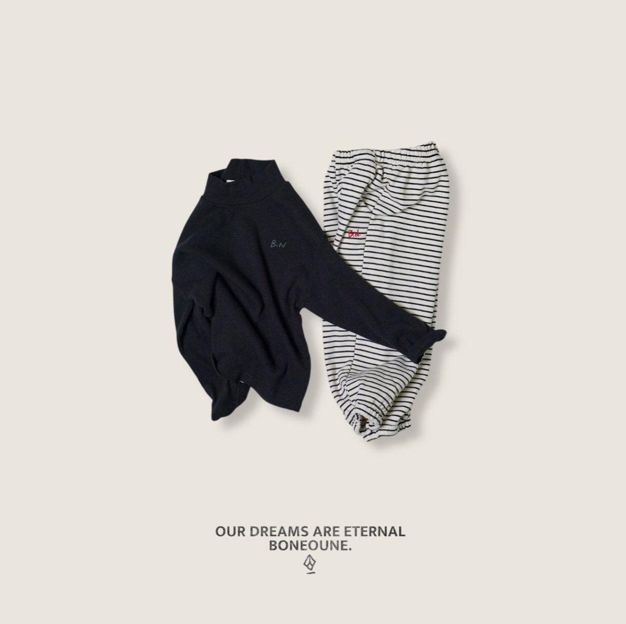 [BONEOUNE] Mild Ribbed Turtleneck_3colors
