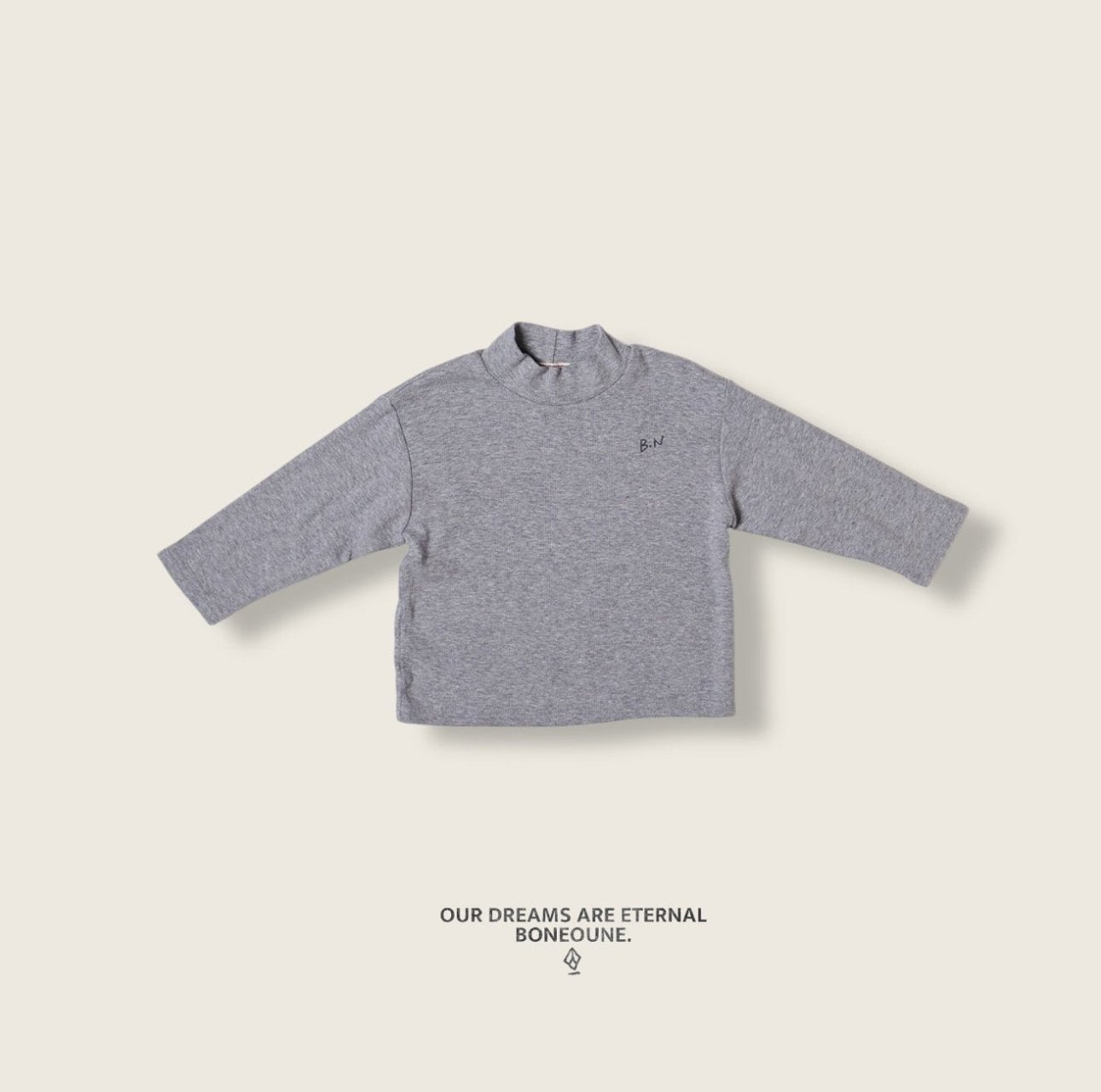 [BONEOUNE] Mild Ribbed Turtleneck_3colors