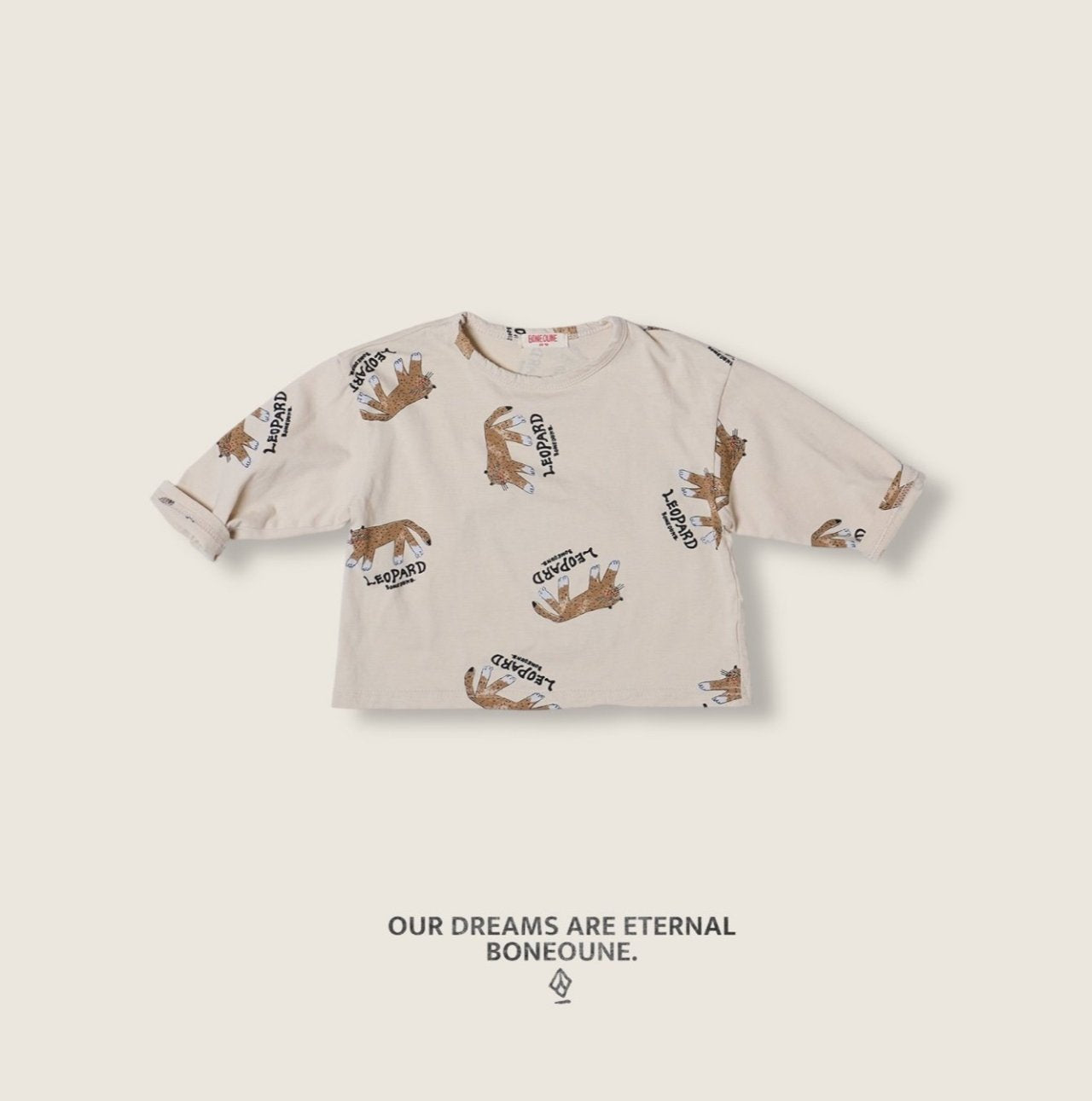 [BONEOUNE] All-Over Leopard Print T-shirt_2colors