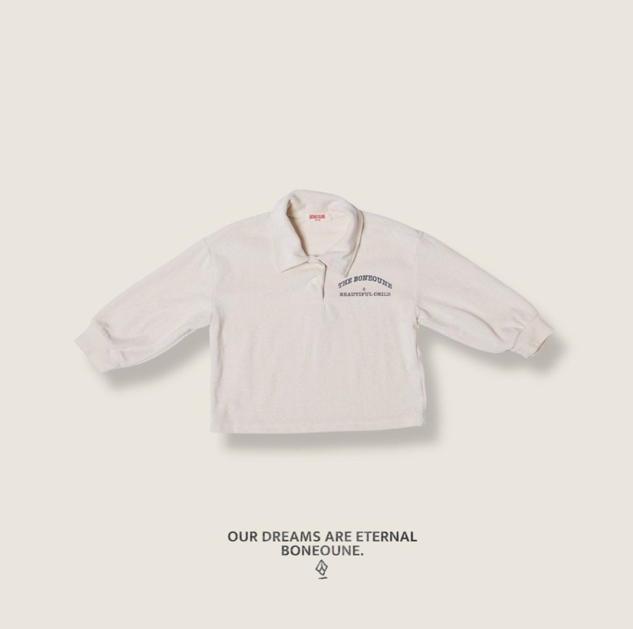 [BONEOUNE] Terry Collar T-shirt_3colors