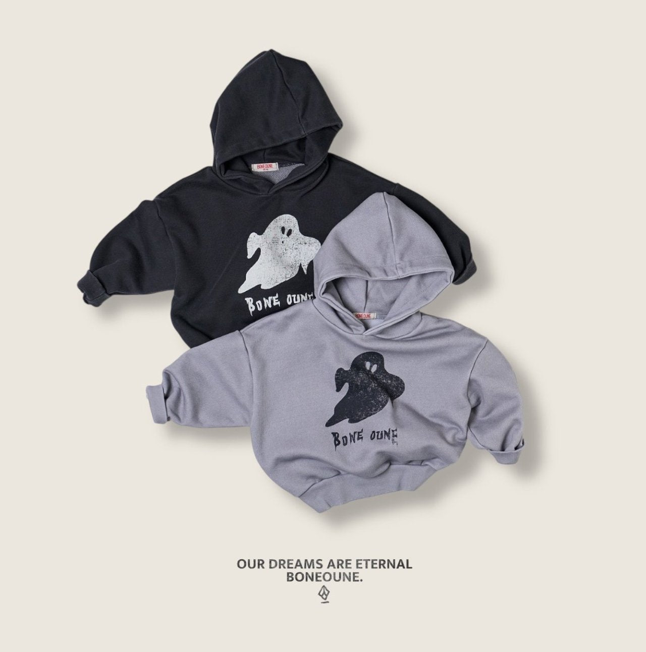 [BONEOUNE] Scary Pigment Hoodie_2colors