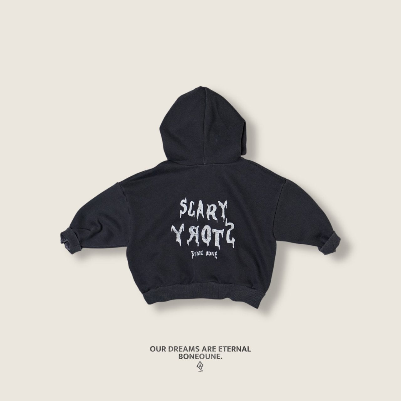 [BONEOUNE] Scary Pigment Hoodie_2colors
