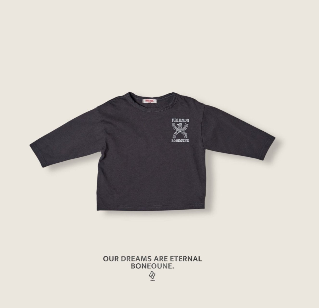 [BONEOUNE] Friends Single T-shirt_2colors
