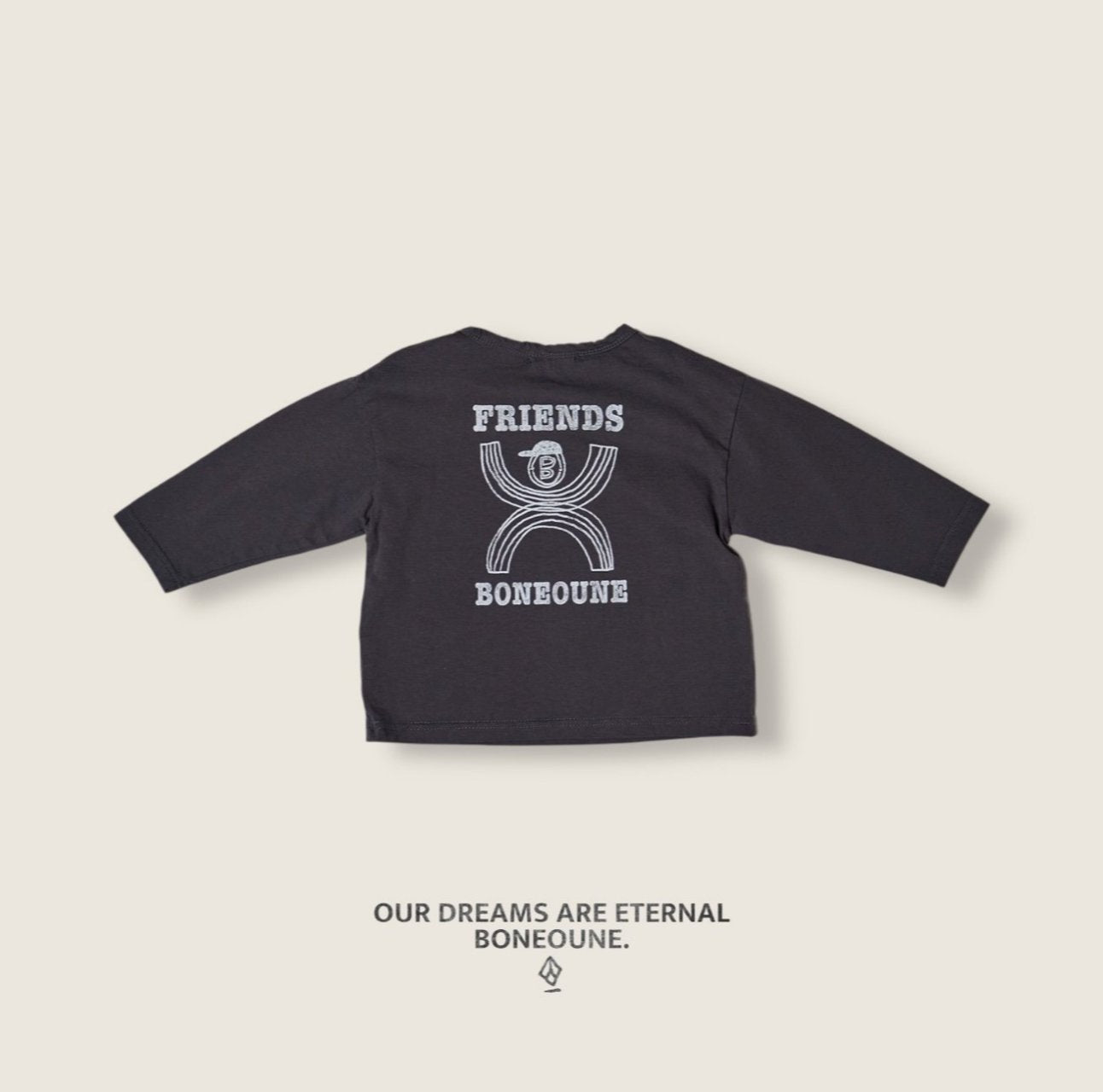 [BONEOUNE] Friends Single T-shirt_2colors
