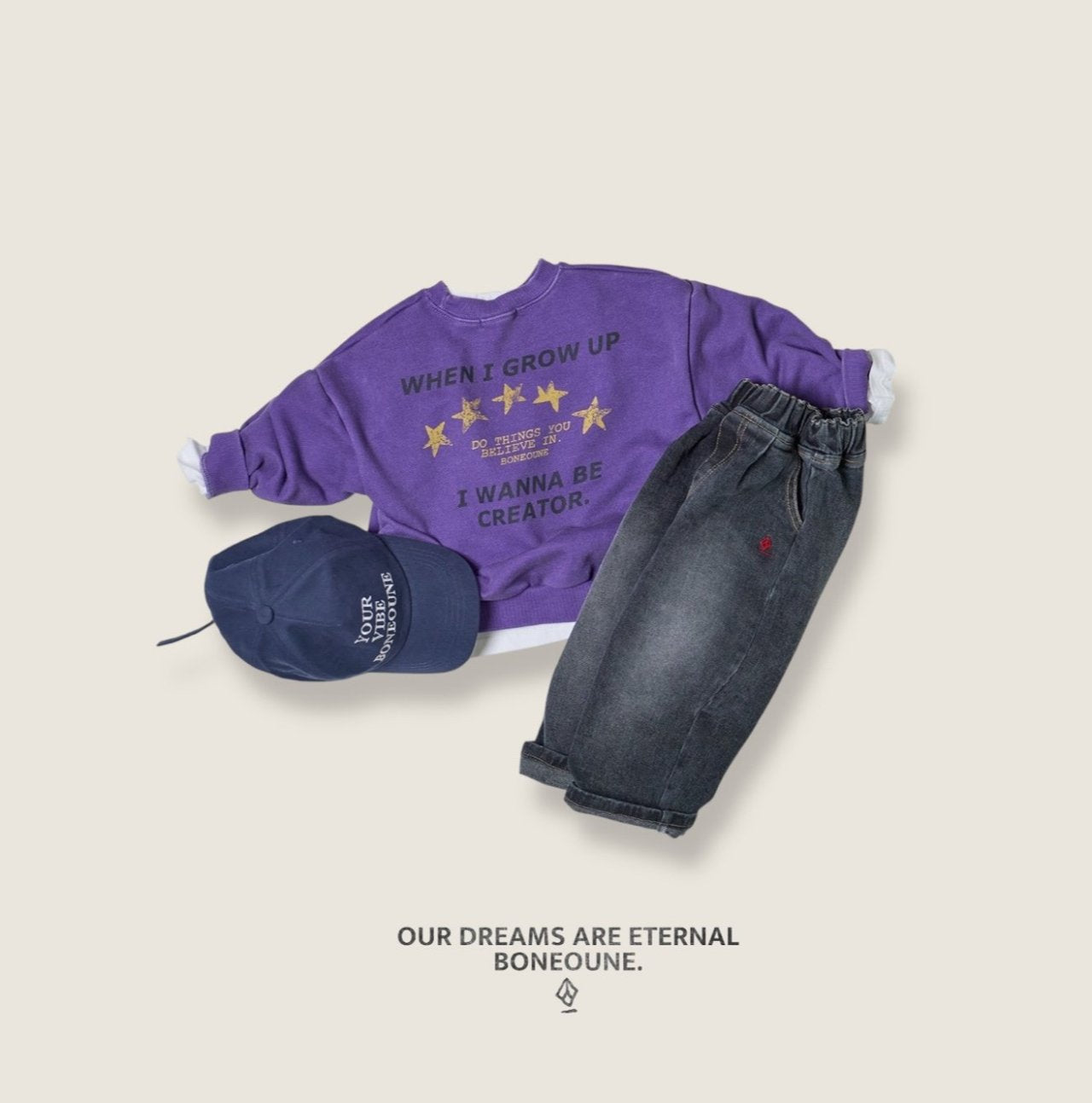 [BONEOUNE] Creator Sweatshirt_2colors