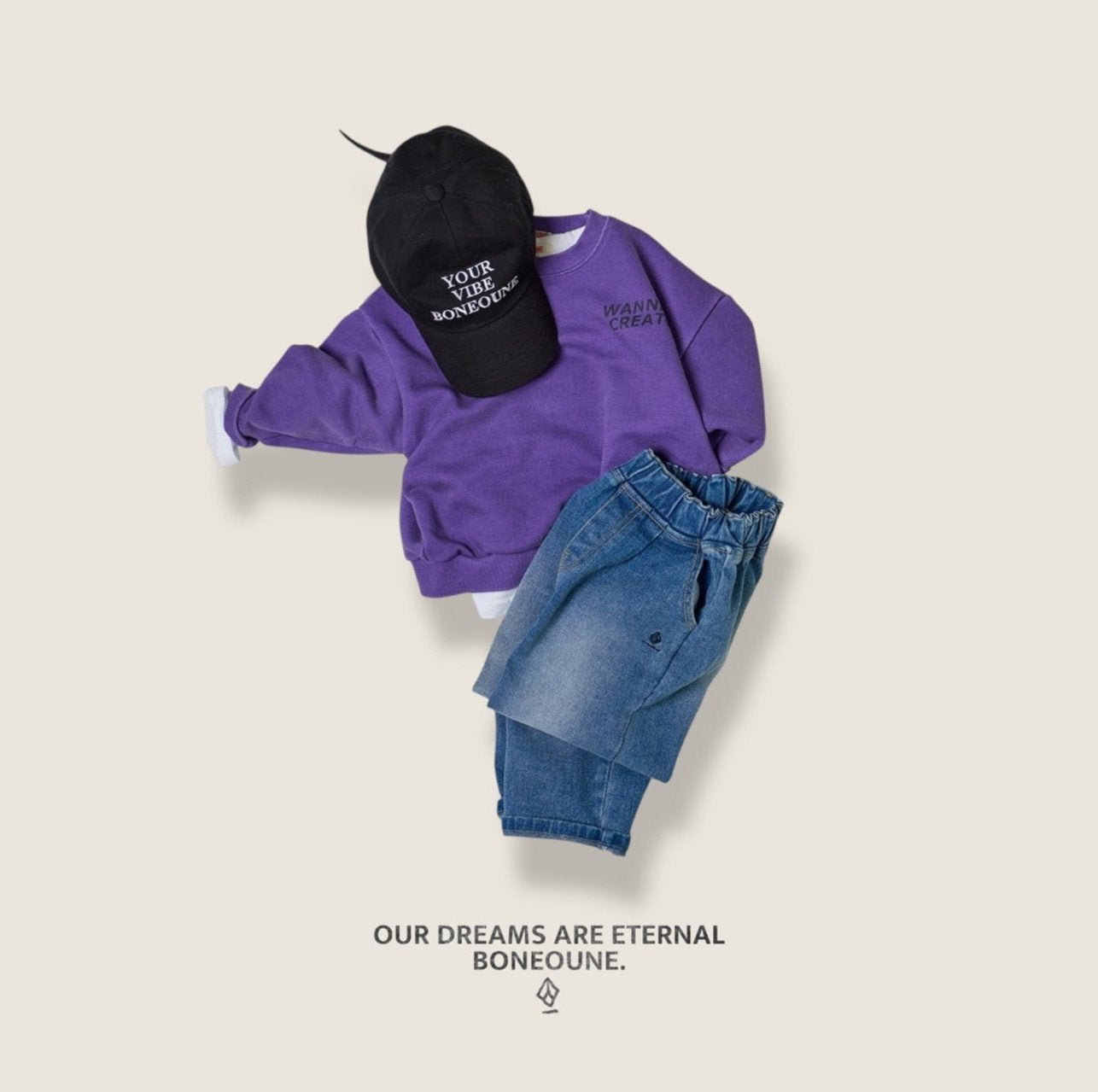 [BONEOUNE] Creator Sweatshirt_2colors