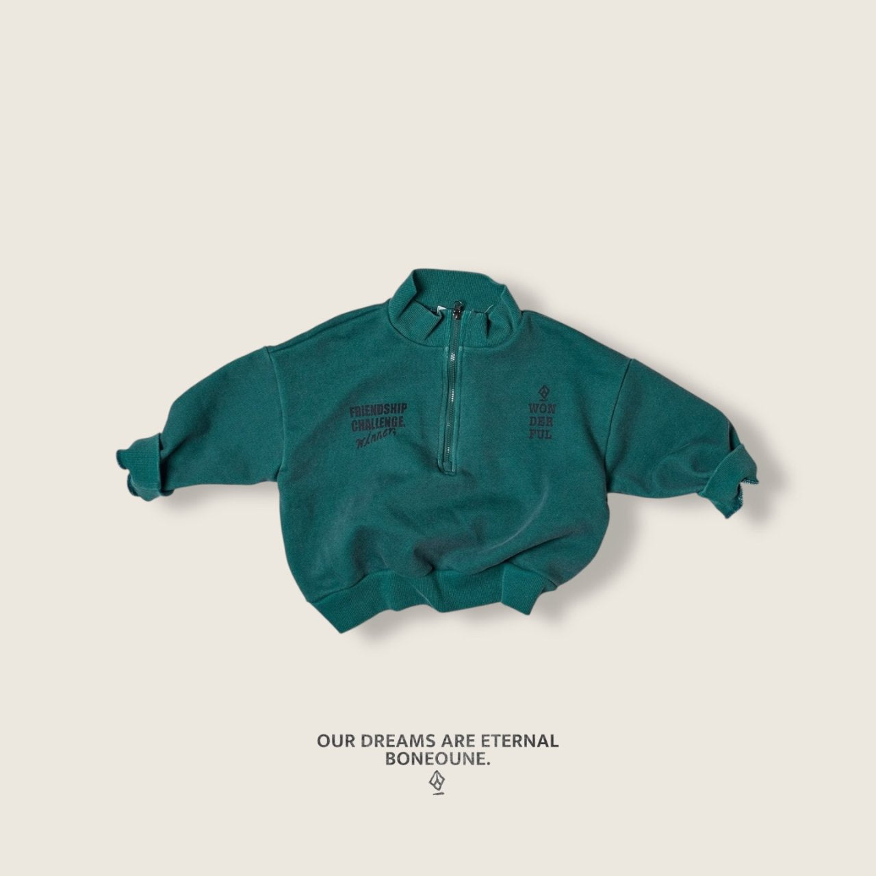 [BONEOUNE] Rucker Half-Zip Pullover_2colors