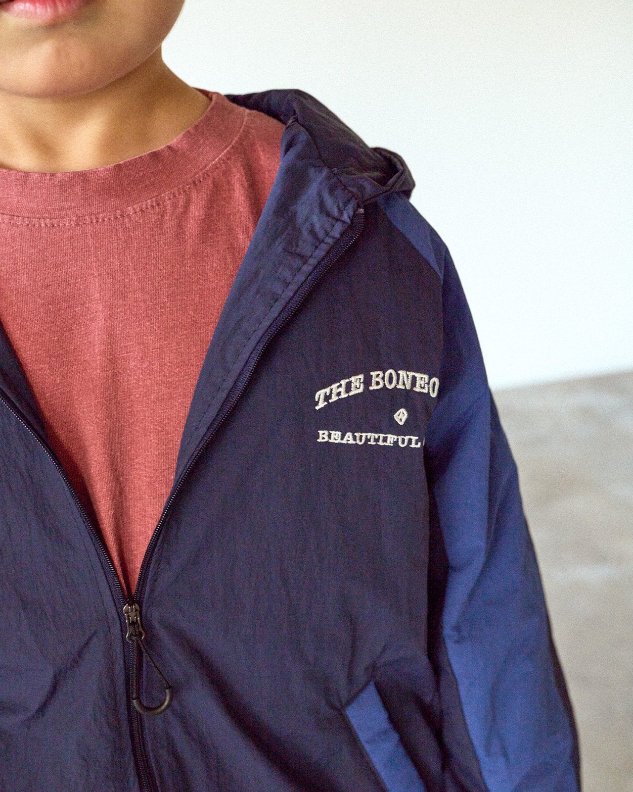 [BONEOUNE] Wannabe Hoodie Zip-Up_Blue