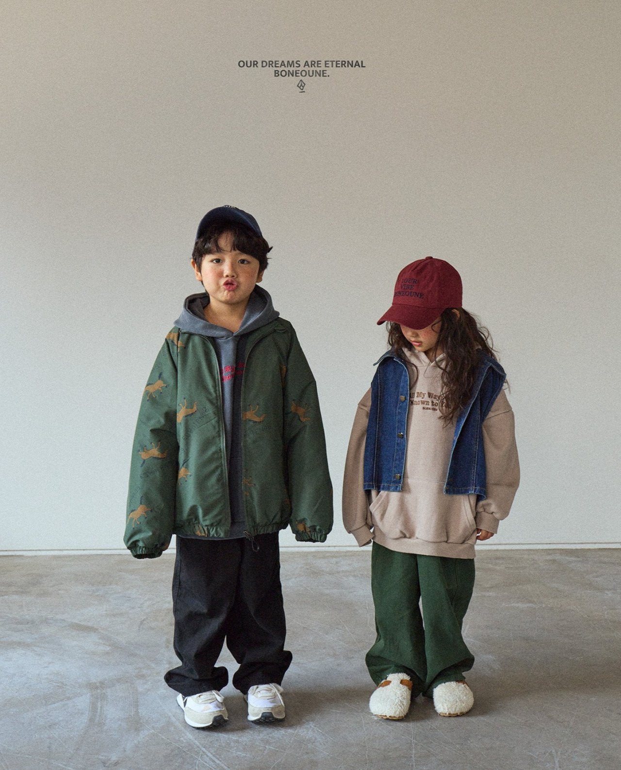 [BONEOUNE] Autumn Horse Raglan Jacket_2colors