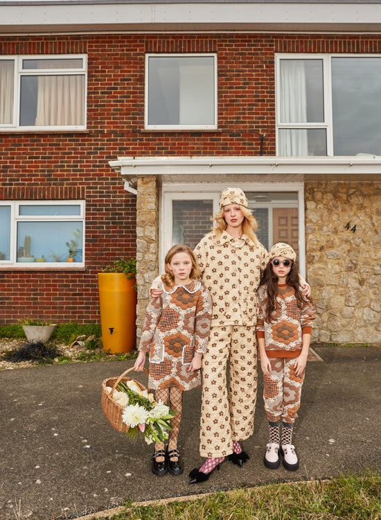 FISH&KIDS] FLOWERS NYLON PANTS