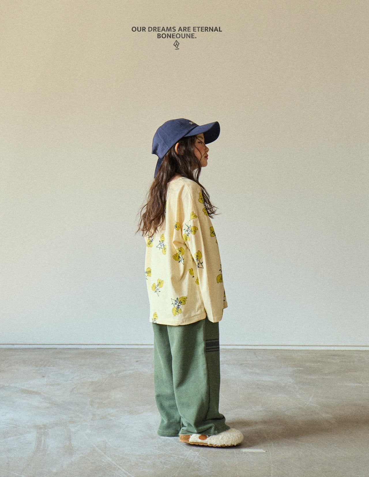 [BONEOUNE] Always Flower Single T-shirt_2colors