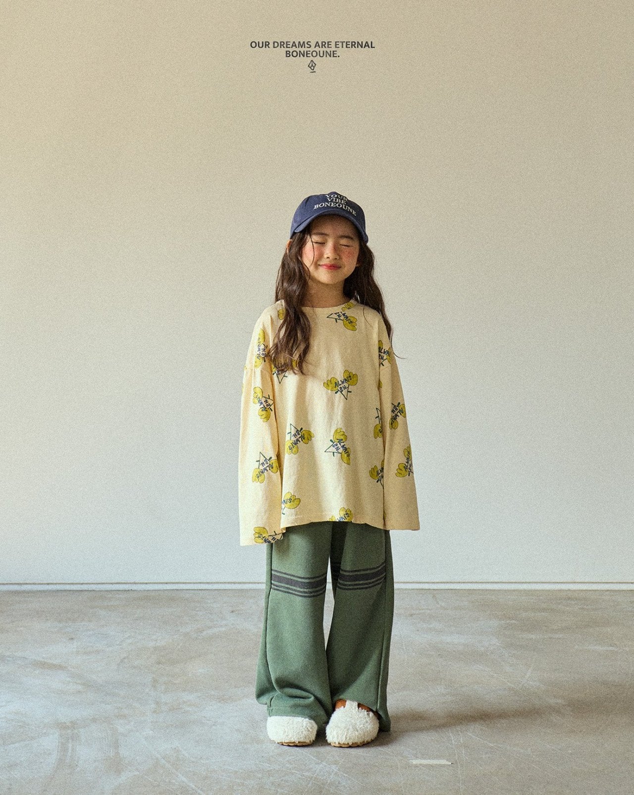 [BONEOUNE] Always Flower Single T-shirt_2colors