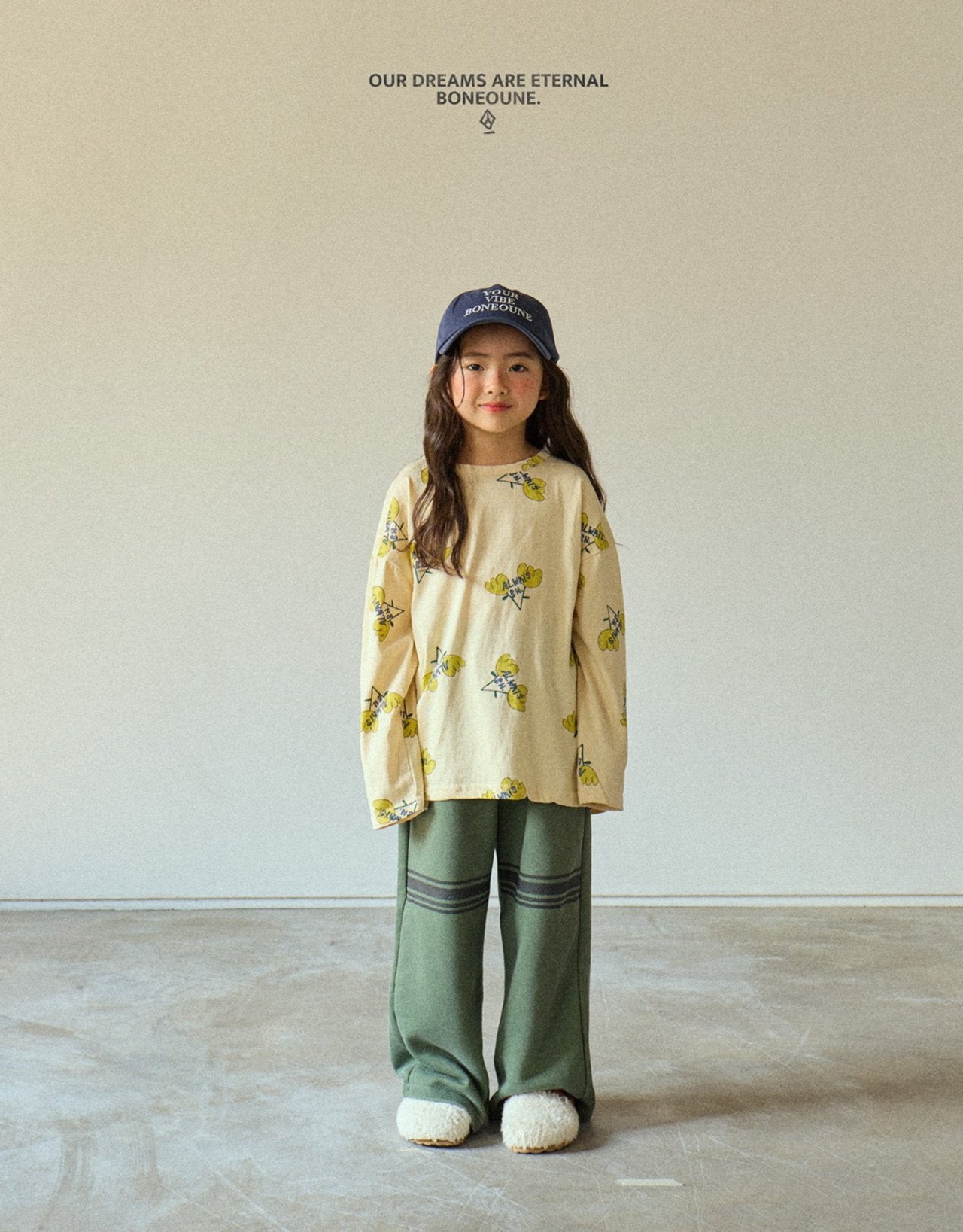 [BONEOUNE] Always Flower Single T-shirt_2colors