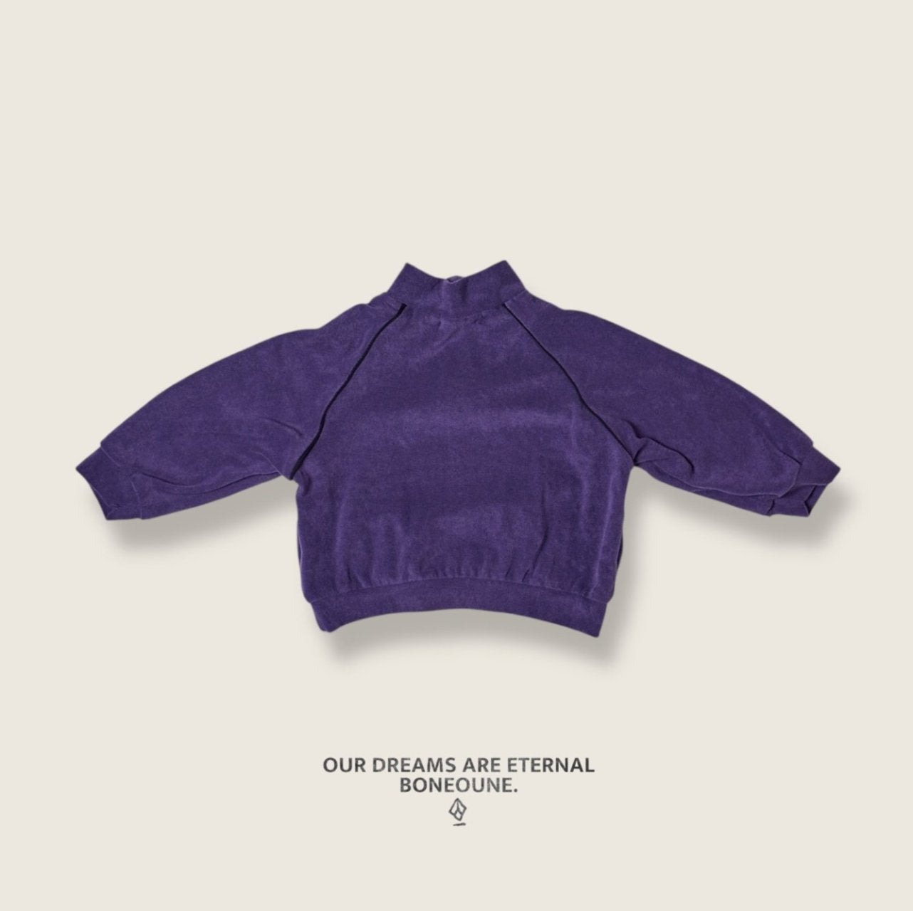 [BONEOUNE] Titan Terry Half-Zip Pullover_2colors