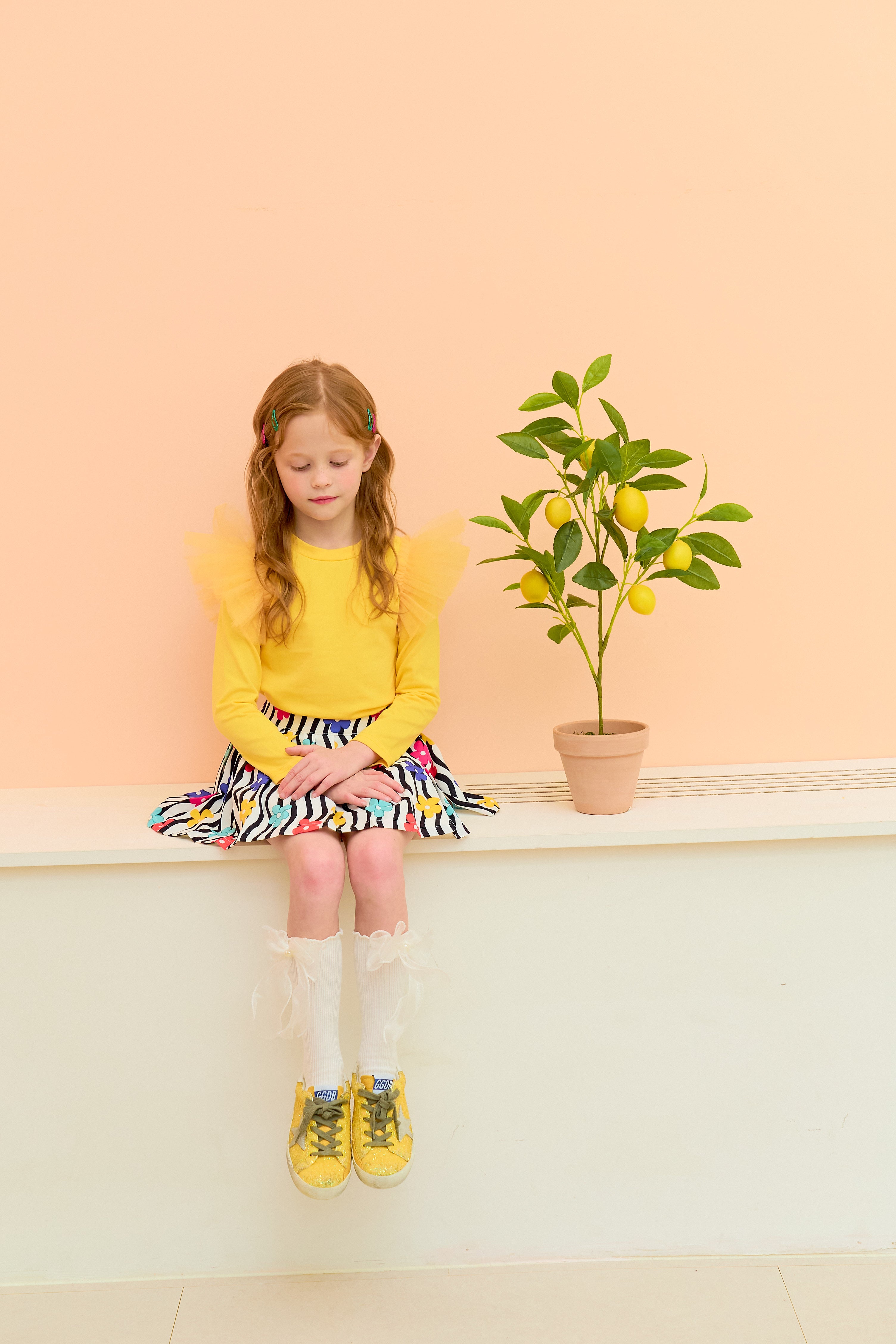 [ALITTLE] Sha cancan T- shirts_Yellow
