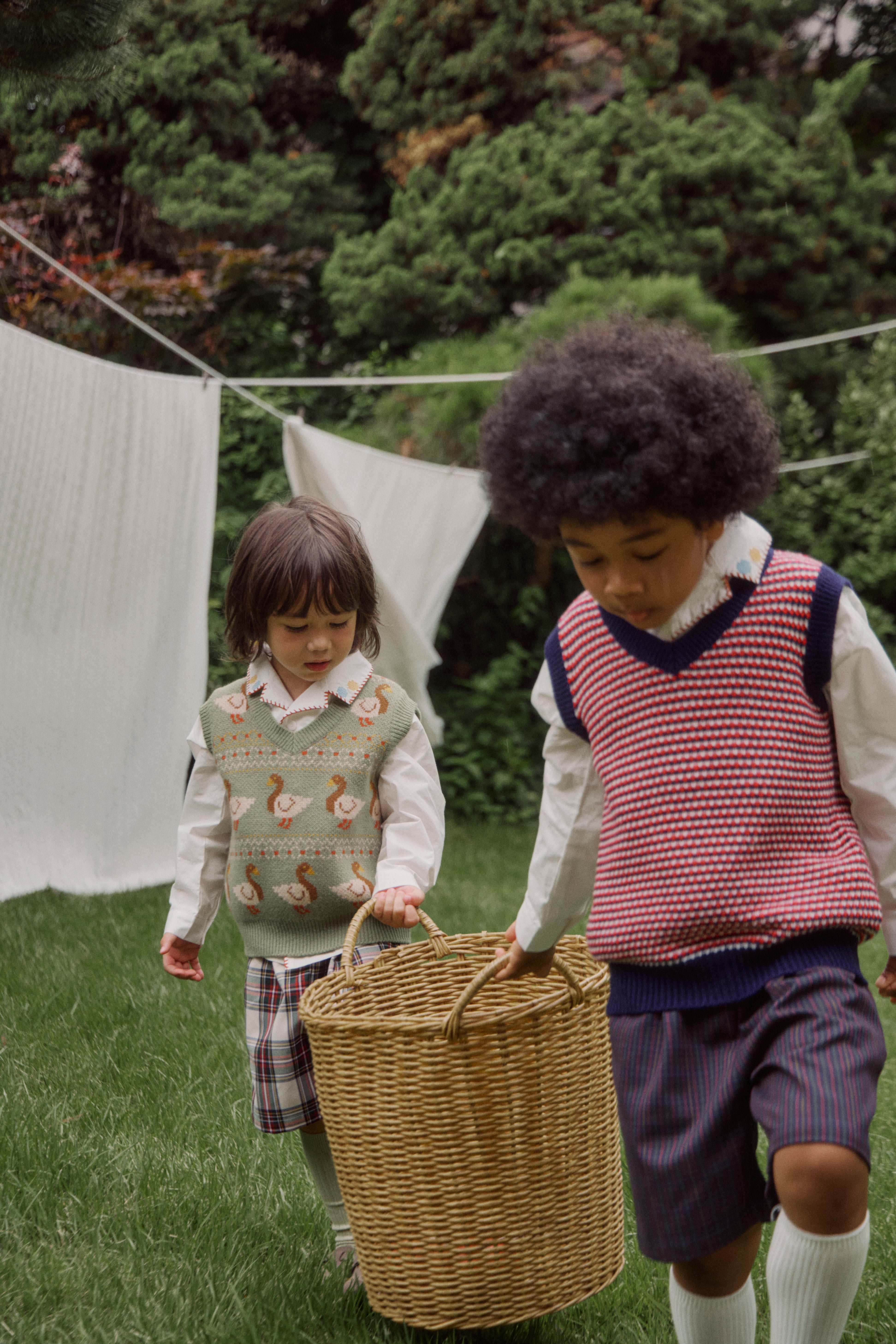 [fais dodo] Lolo knit vest_Stripe
