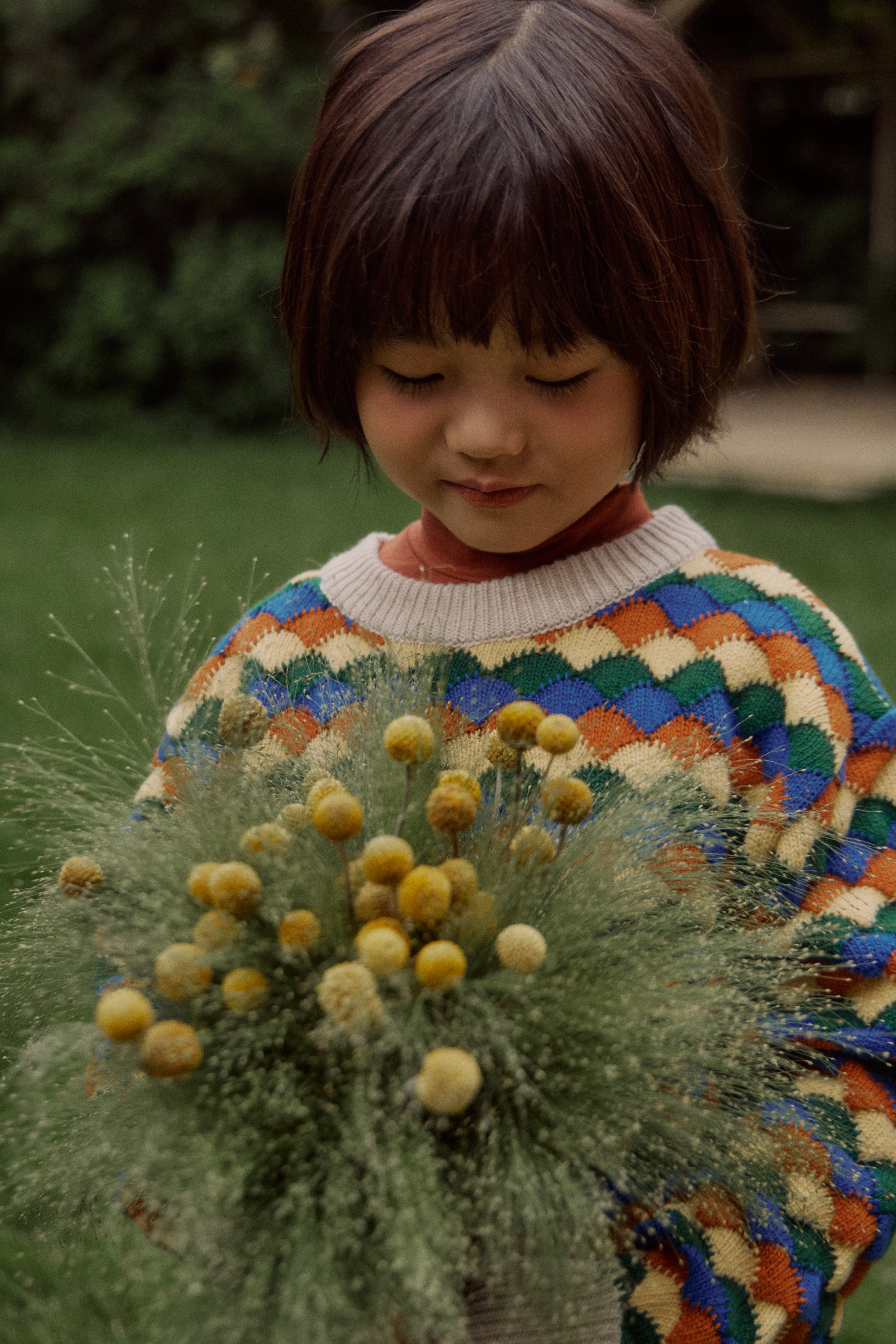 [fais dodo] Leaf knit pullover