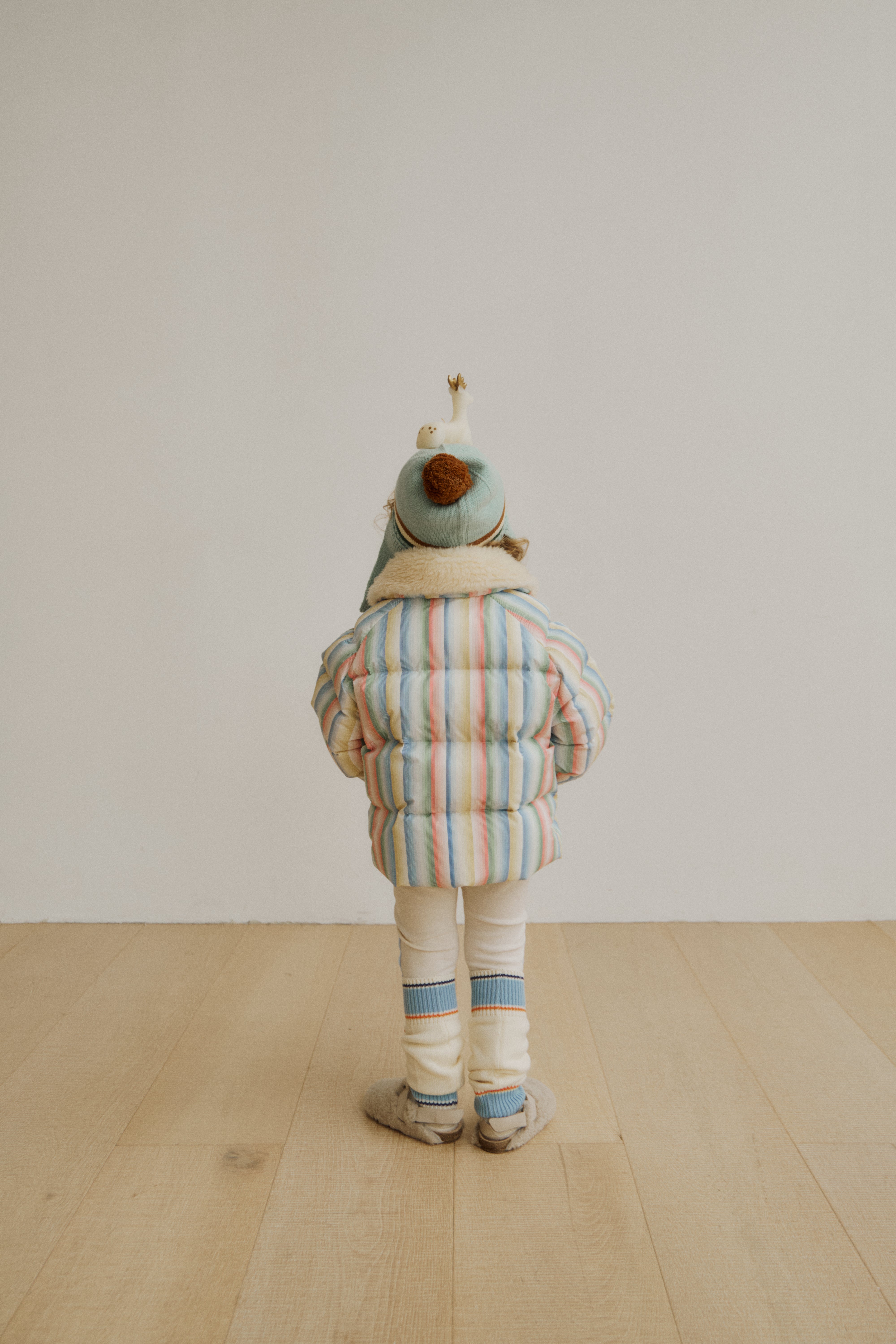 [fais dodo] Stripe Duck Down Puffer