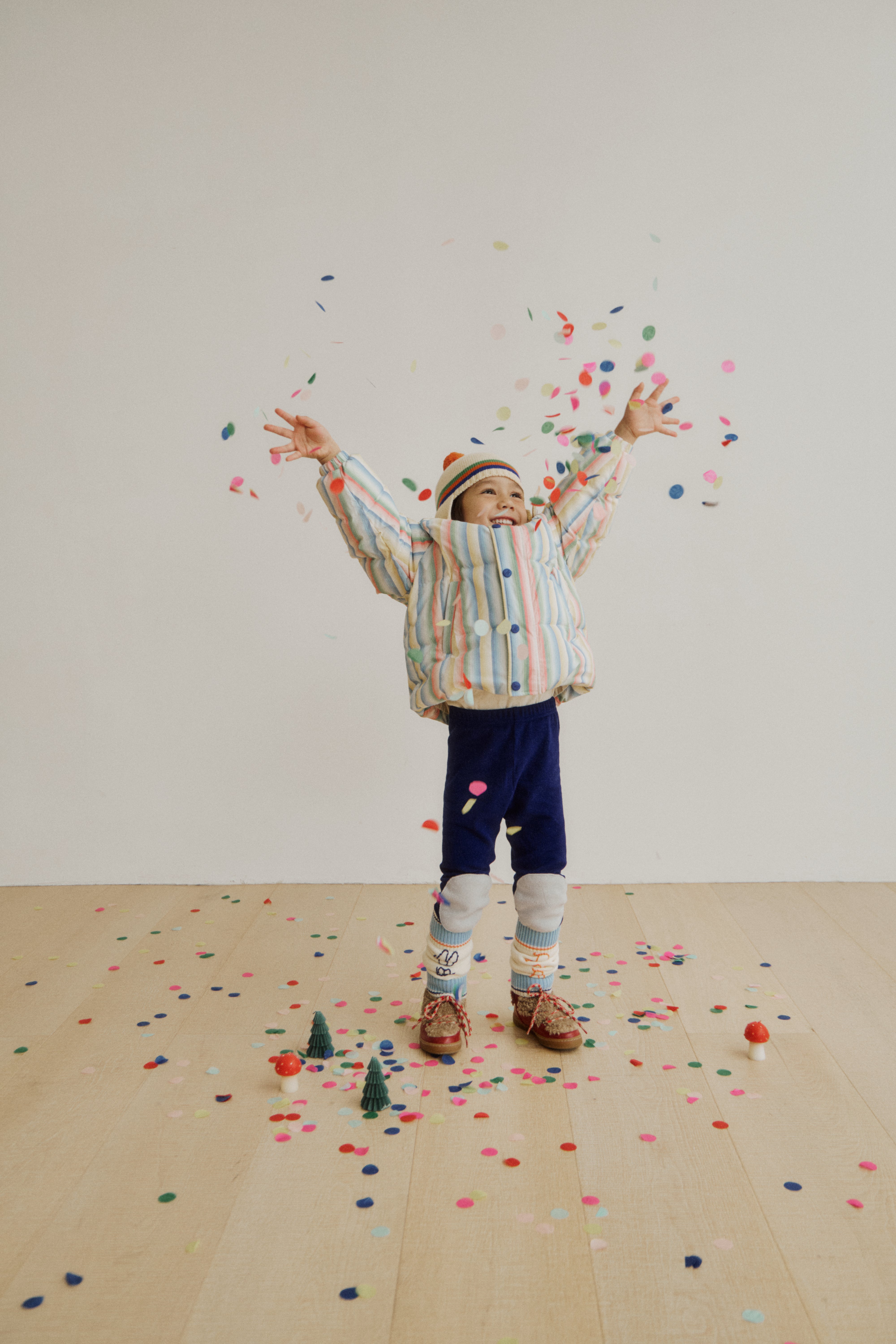 [fais dodo] Stripe Duck Down Puffer