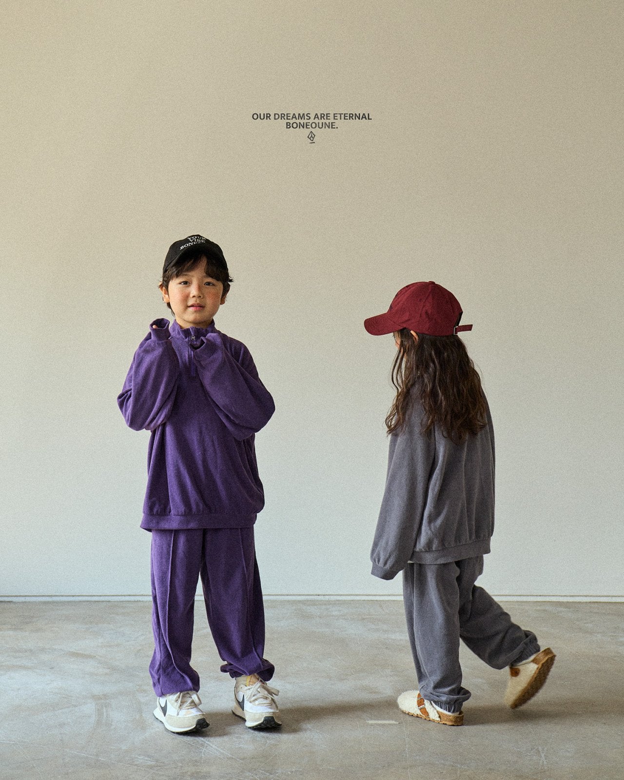 [BONEOUNE] Titan Terry Half-Zip Pullover_2colors