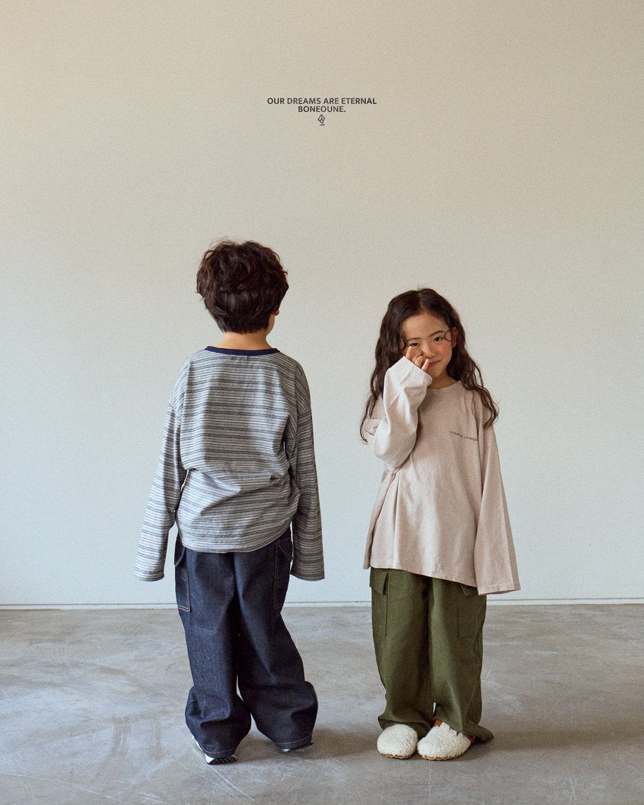 [BONEOUNE] Pigment Loose Slit T-shirt_3colors