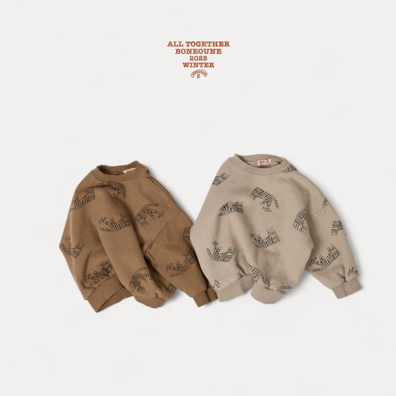 [BONEOUNE] Mono Tiger Sweatshirt_2colors