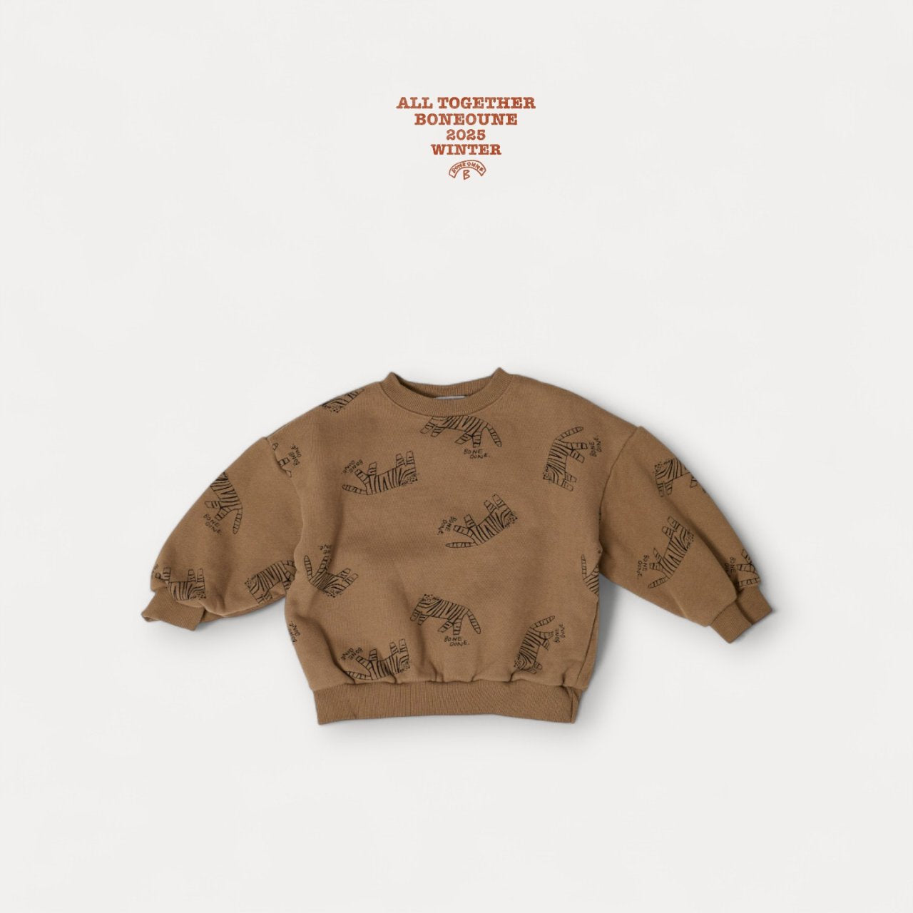 [BONEOUNE] Mono Tiger Sweatshirt_2colors