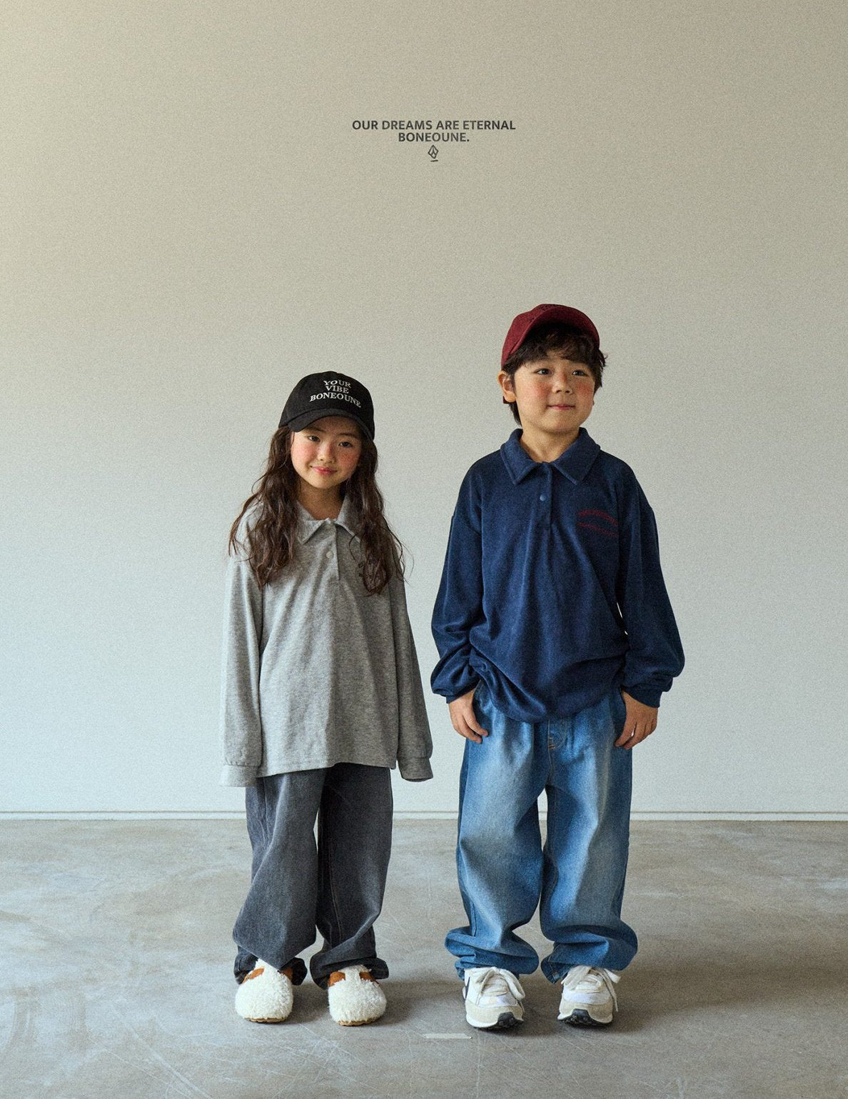[BONEOUNE] Terry Collar T-shirt_3colors