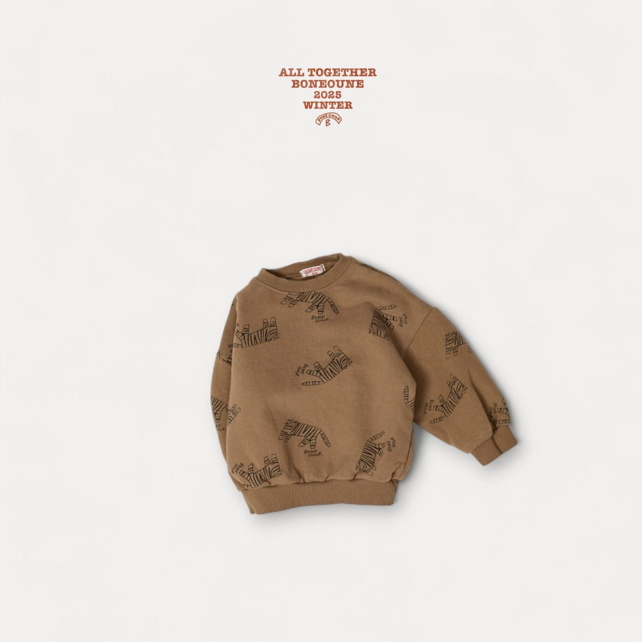 [BONEOUNE] Mono Tiger Sweatshirt_2colors