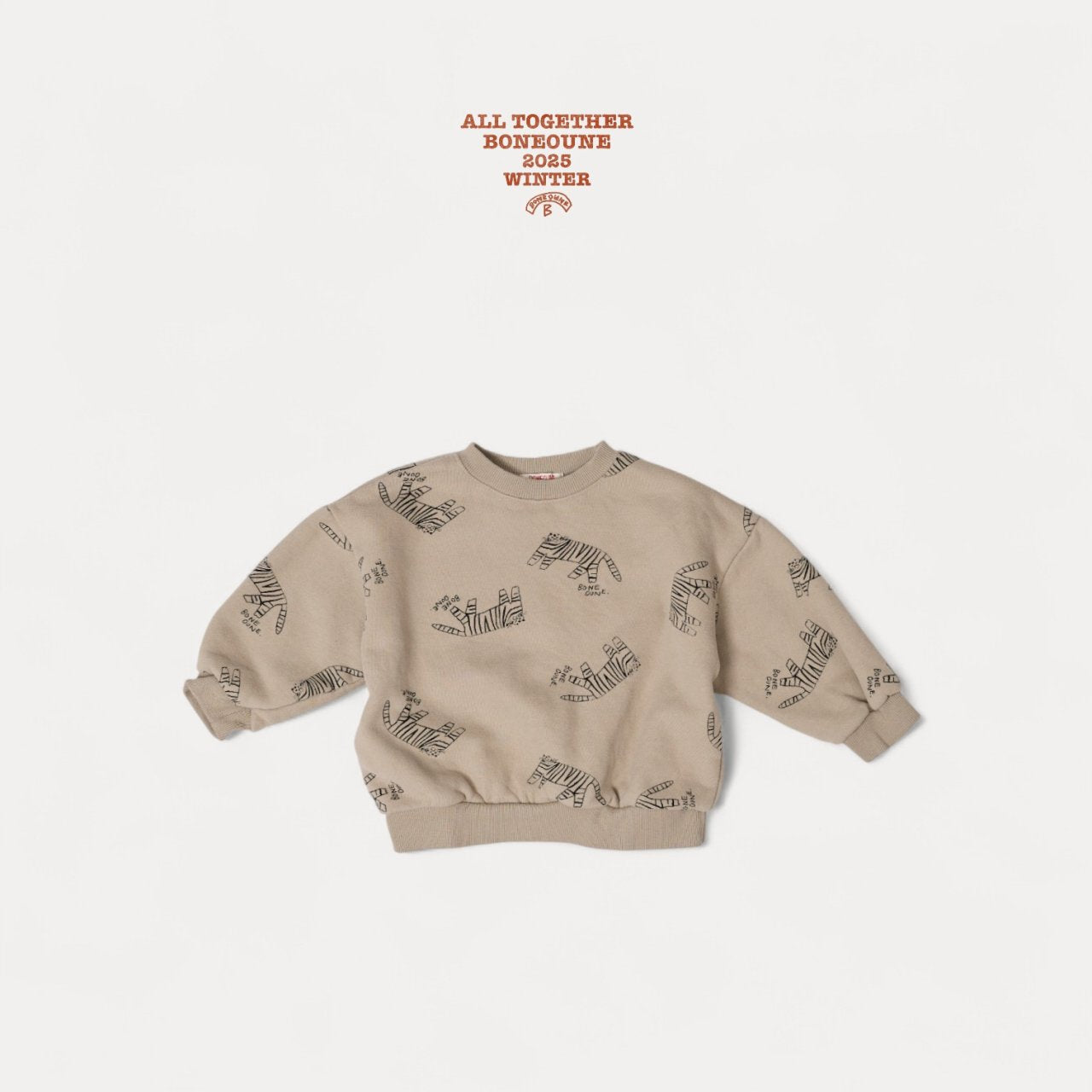 [BONEOUNE] Mono Tiger Sweatshirt_2colors