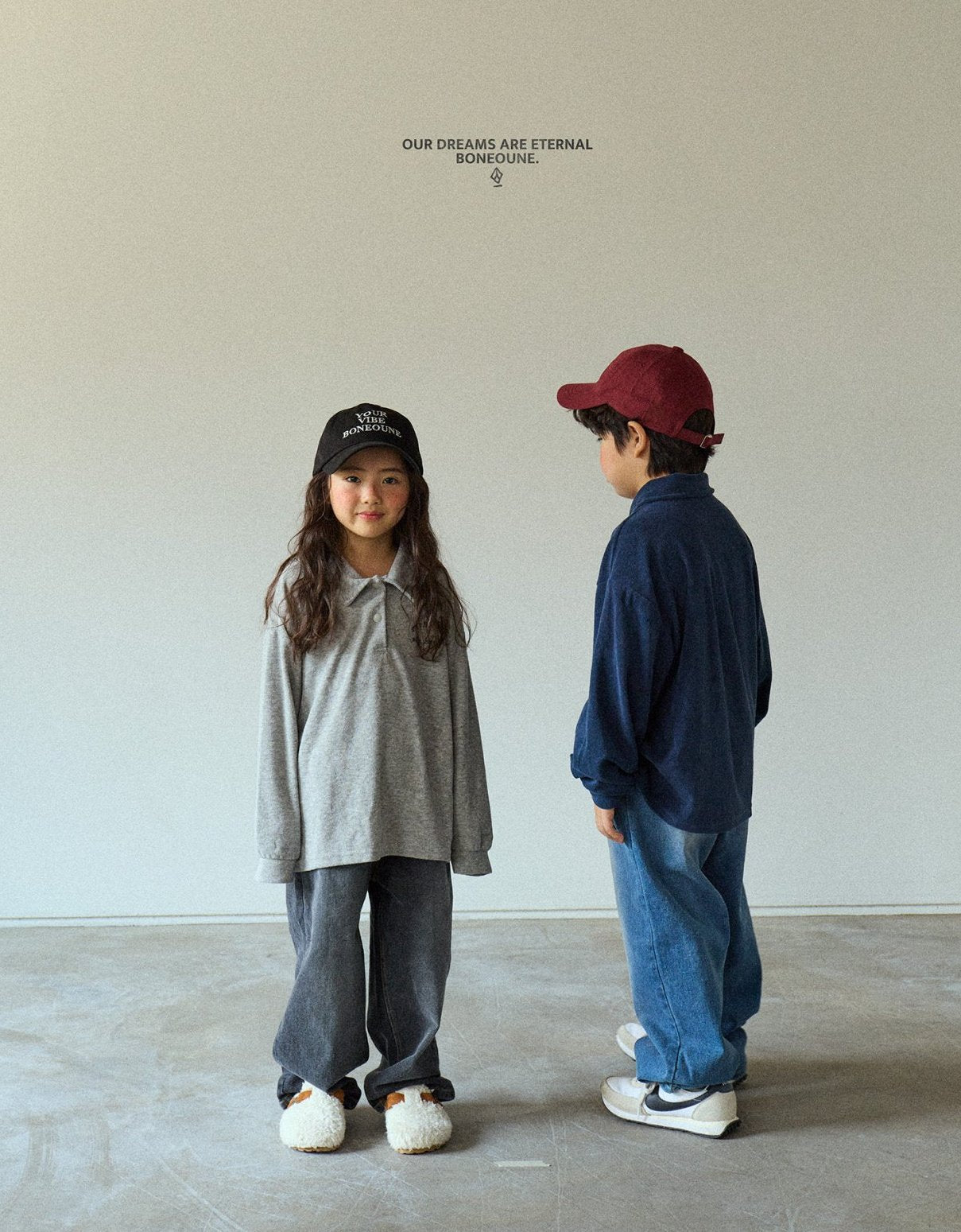 [BONEOUNE] Terry Collar T-shirt_3colors