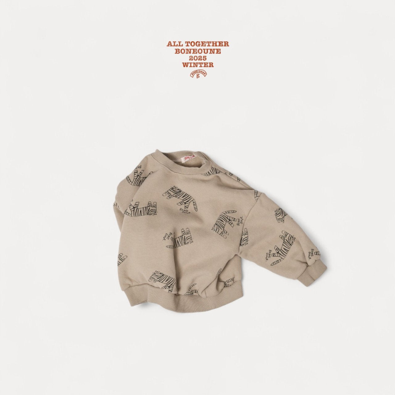 [BONEOUNE] Mono Tiger Sweatshirt_2colors