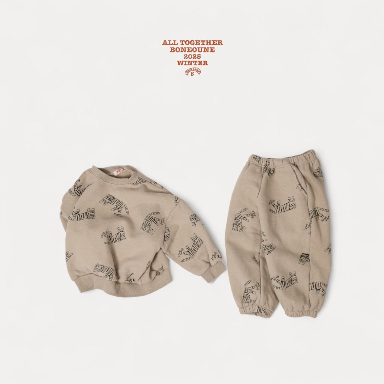 [BONEOUNE] Mono Tiger Sweatshirt_2colors