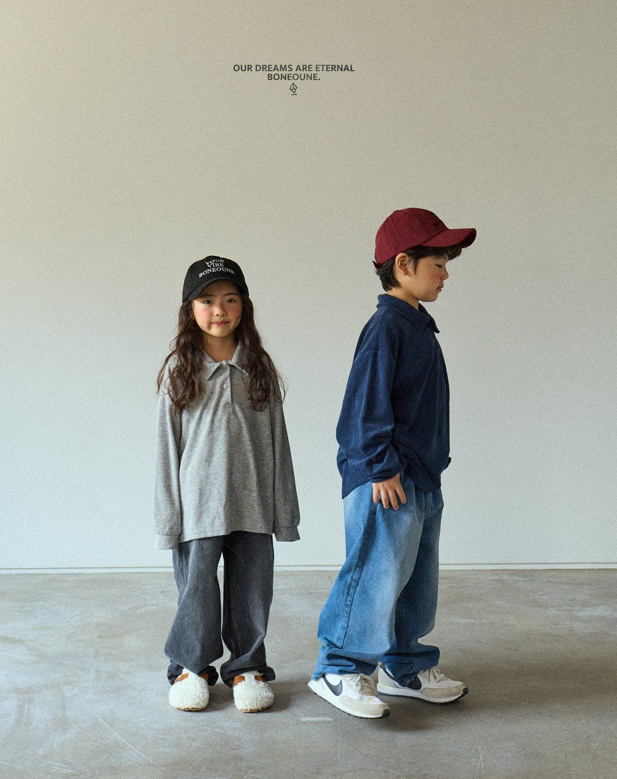 [BONEOUNE] Terry Collar T-shirt_3colors