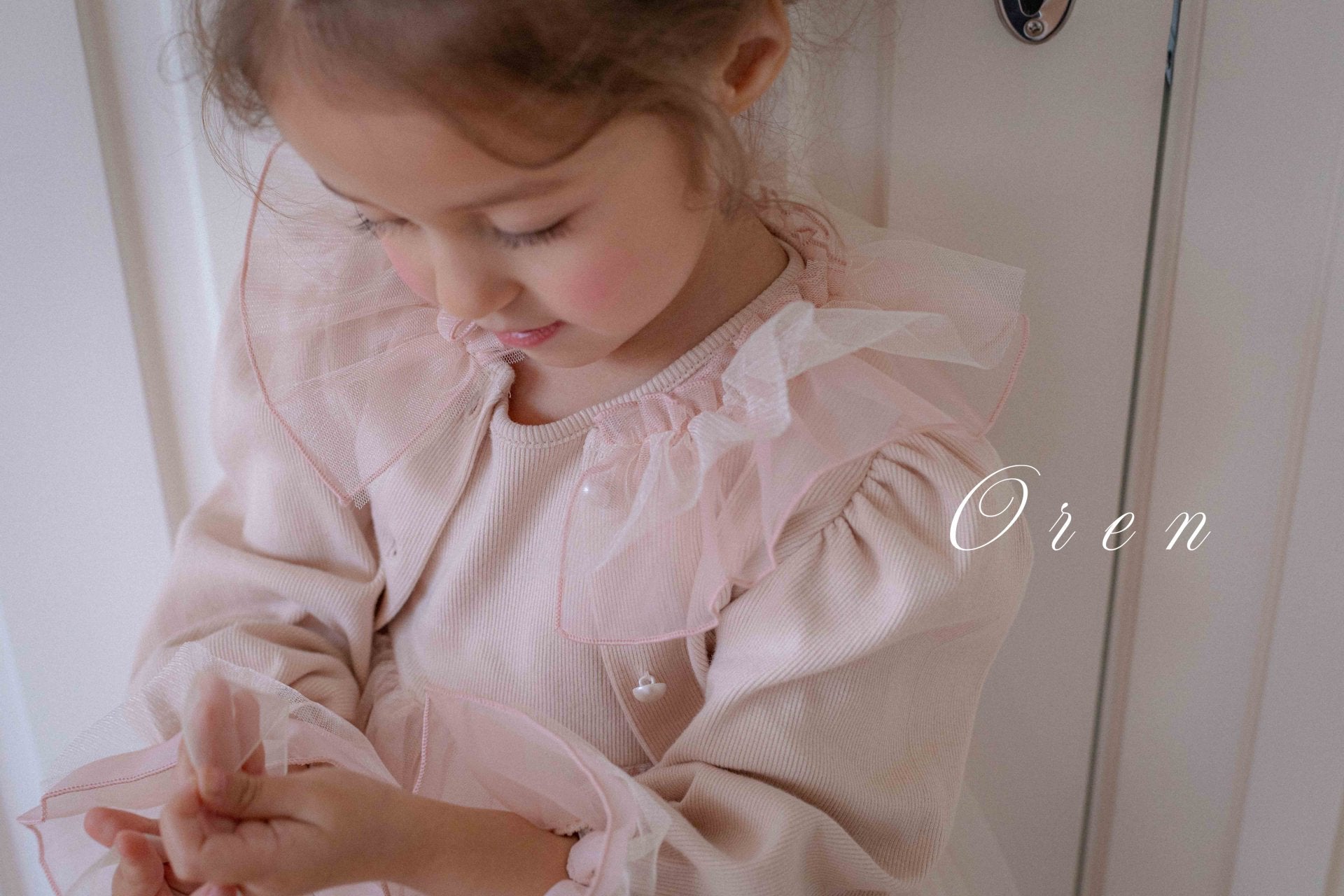 [OREN] (KIDS)Charmant Cardigan & Dress 2-Piece Set_2colors