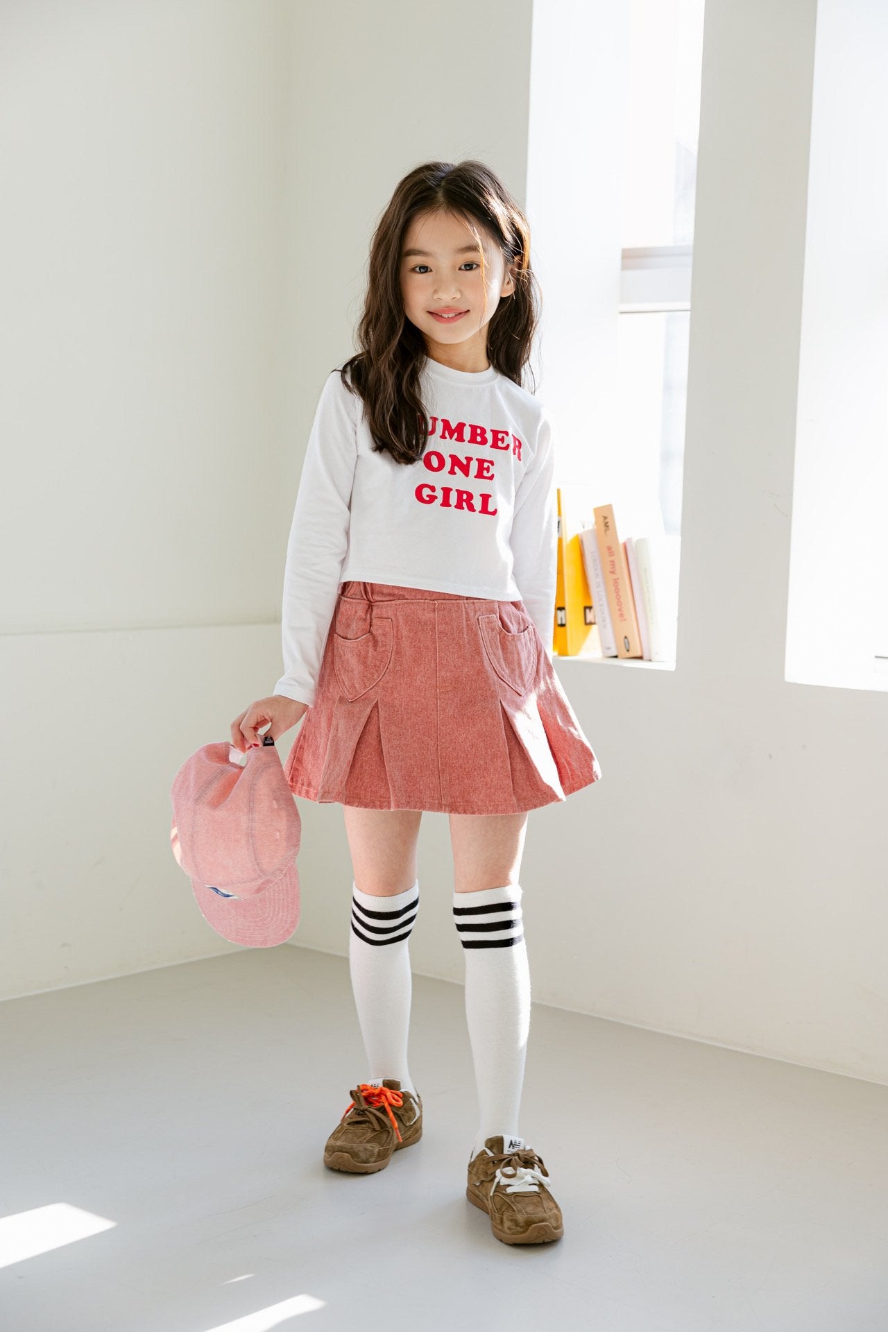 [DOREDORE] Number Girl Crop T-shirt_2colors