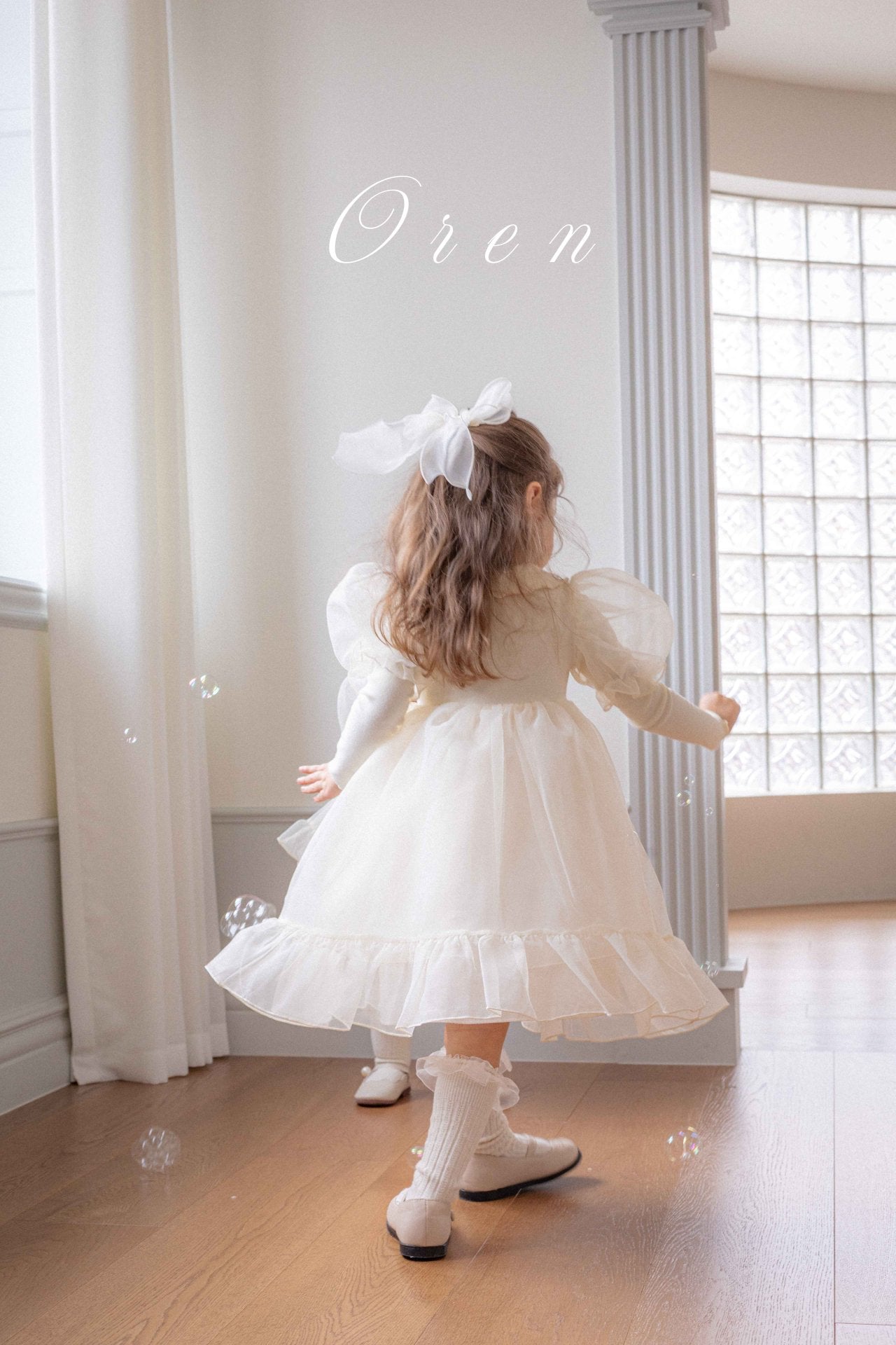 [OREN] (KIDS)Eloise Organza Dress_2colors