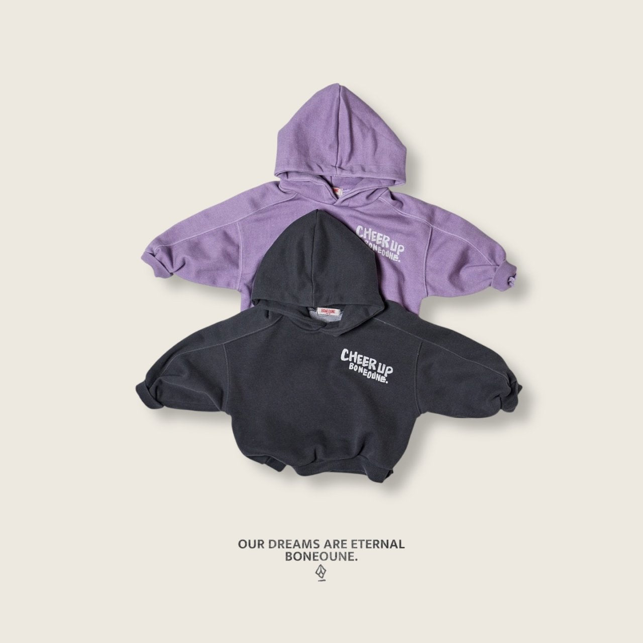 [BONEOUNE] Pig-Up Hoodie_2colors