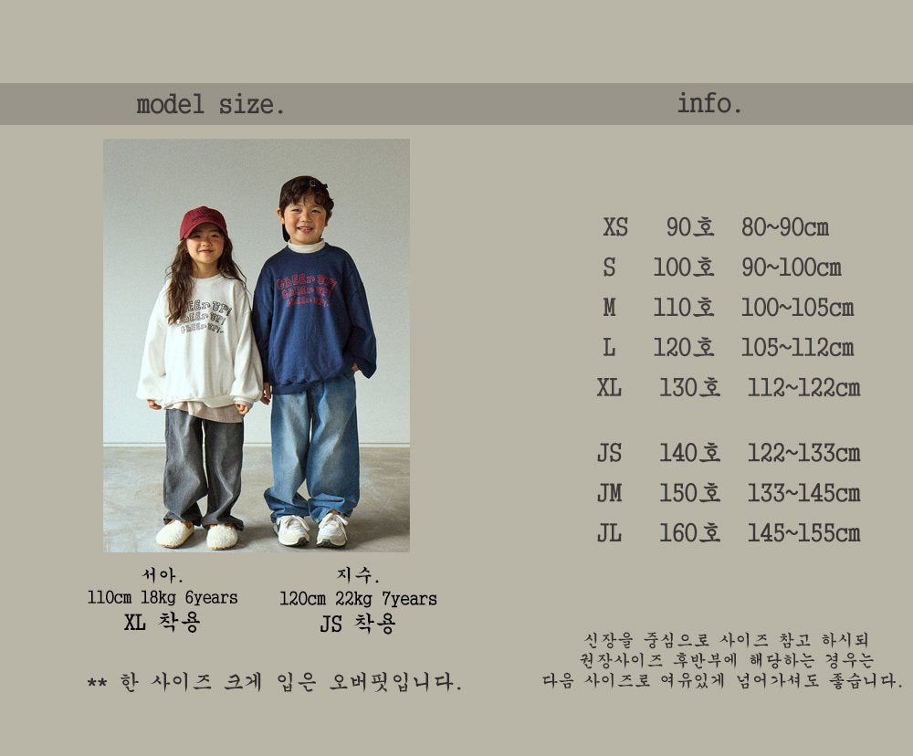 [BONEOUNE] Cheer up Crop Sweatshirt_2colors