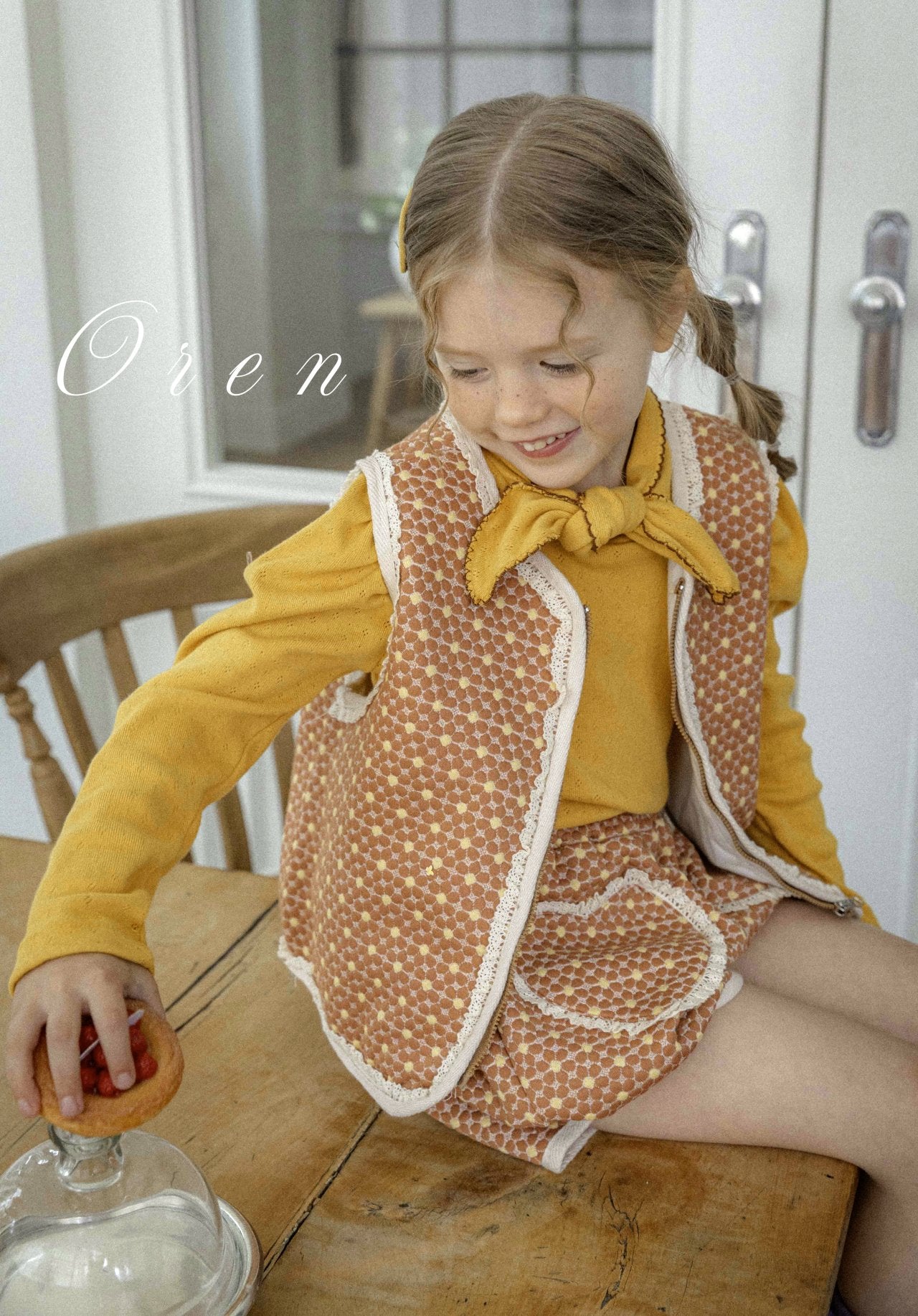 [OREN] (KIDS)Miel Jacquard Shorts_2colors