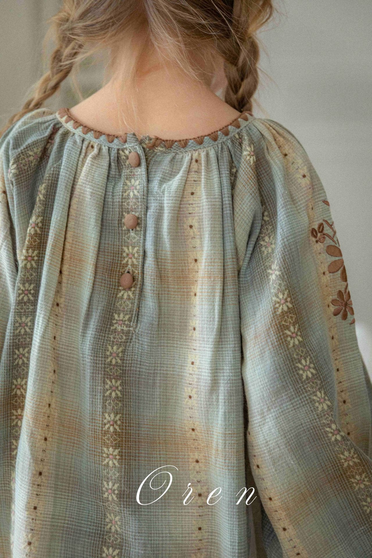 [OREN] (KIDS)Autumn Mellow Check Dress_2colors